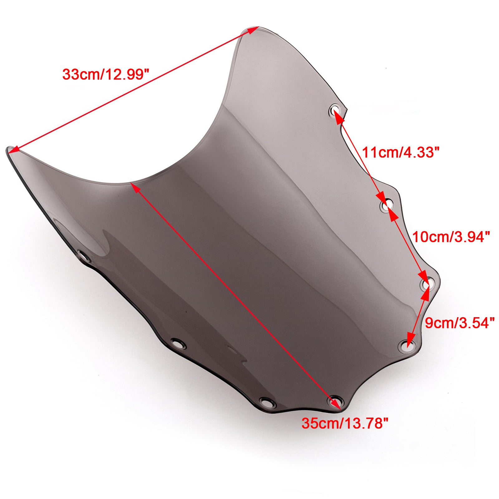 1987-2009 Kawasaki EX500 Ninja 500R ABS Moto Windshield Windscreen Smoke