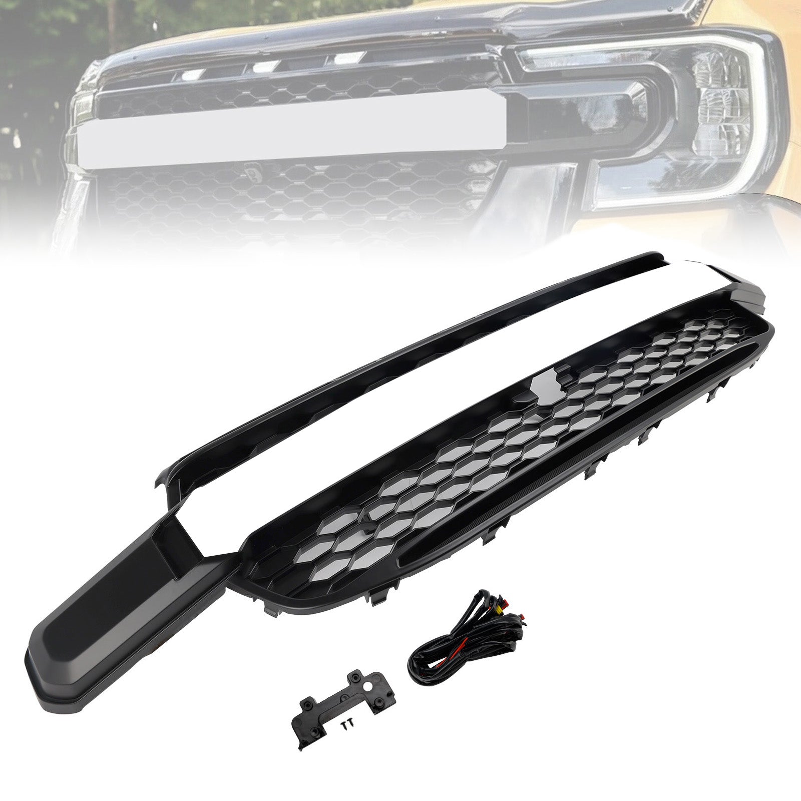 2023 2024 2025 Ford Everest Next Gen T9 Front Bumper Grill Replacement Black Grille