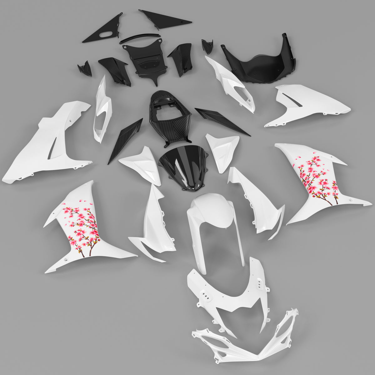 White Injection Fairing Kit Bodywork Plastic ABS For Suzuki GSXR 600/750 2011-2026 K11