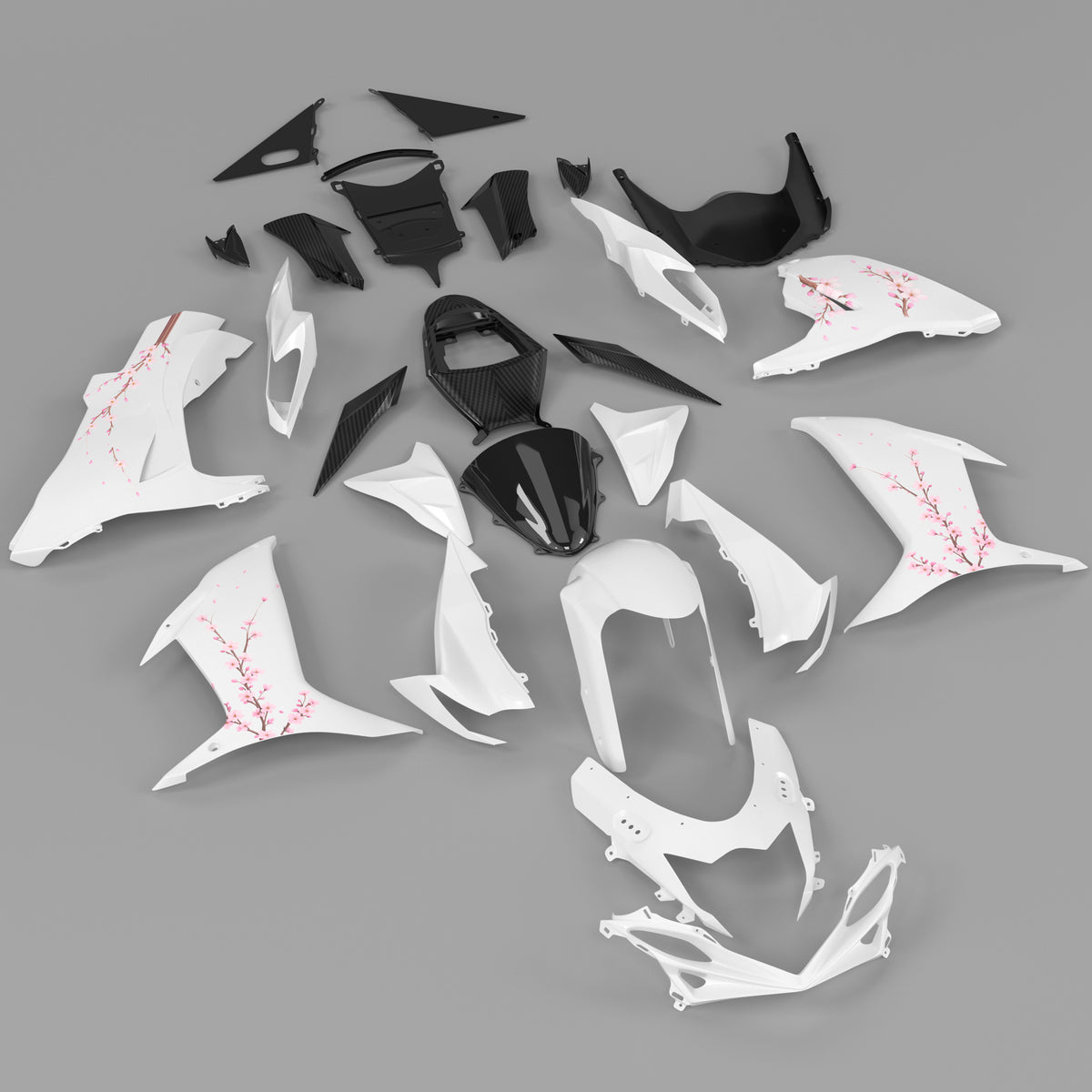 White Injection Fairing Kit Bodywork Plastic ABS For Suzuki GSXR 600/750 2011-2026 K11