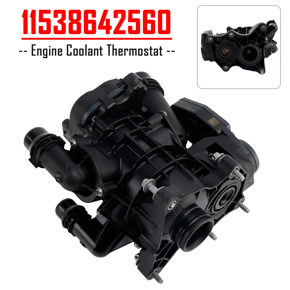 10/2017-12/2019 BMW G20 G30 330 530 X1 X3 Z4 2.0L Engine Coolant Thermostat 11538642560