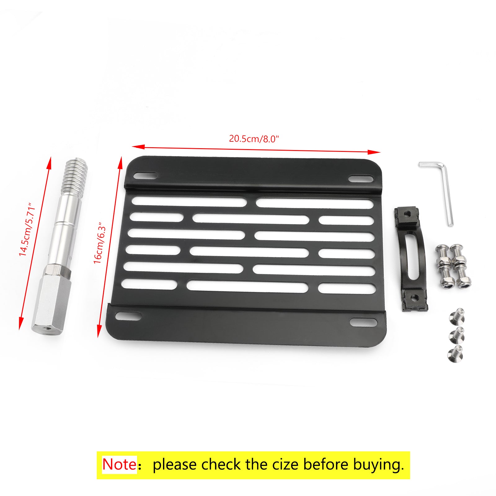 Nuevo soporte de montaje de placa de matrícula de gancho de remolque de parachoques delantero compatible con VW MK6 Golf Generic CA Market