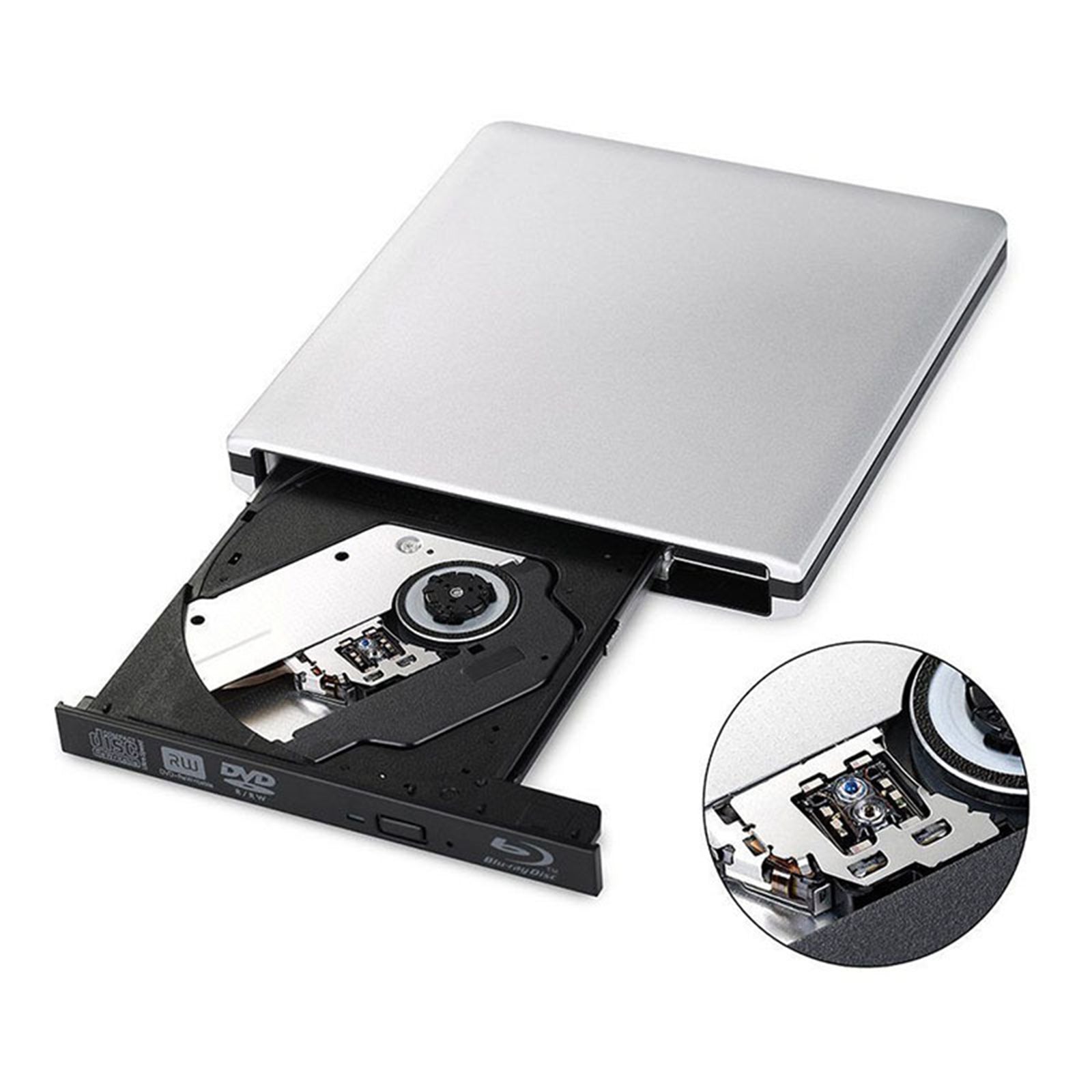 4K Genuine Bluray Burner External USB 3.0 Player BD DVD CD Recorder Cable Drive
