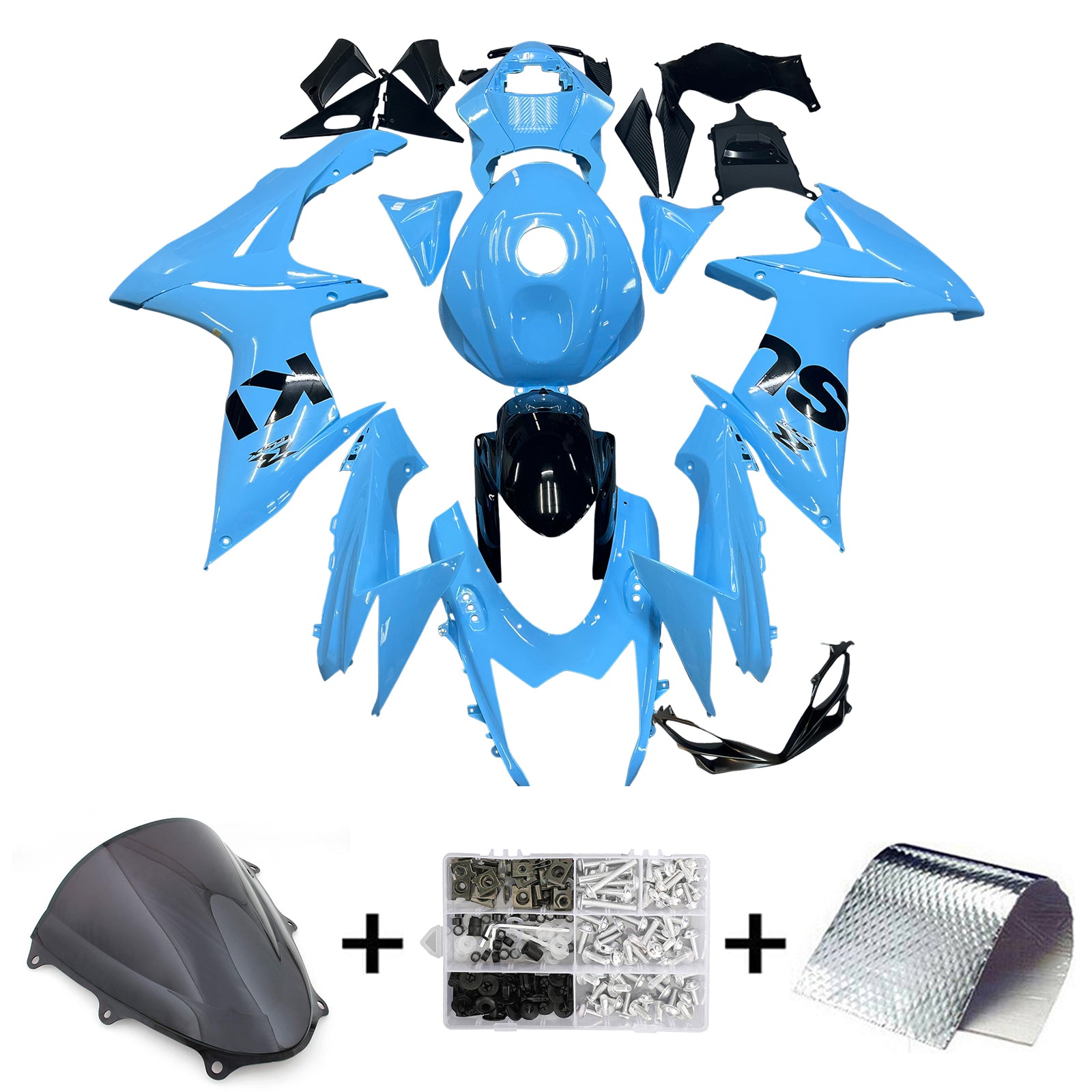 Amotopart Suzuki GSXR 600/750 2011-2025 K11 Fairing Kit Bodywork Plastic ABS