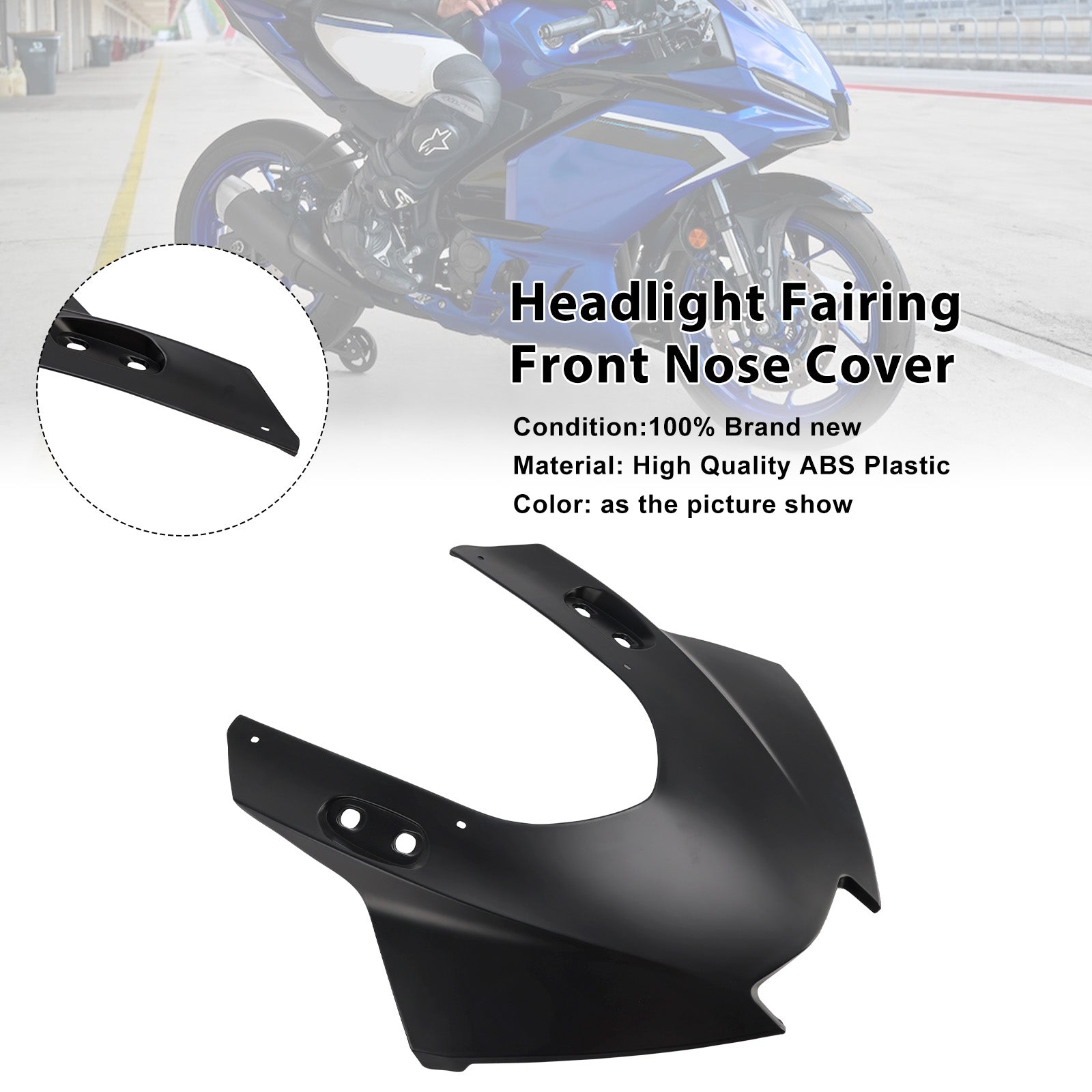 2025-2026 Yamaha YZF-R3 R25 Headlight Fairing Front Nose Cover
