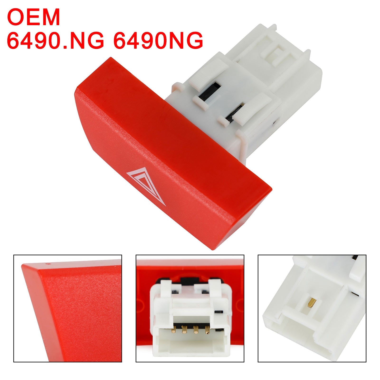Hazard Light Warning Switch For Citroen C1 Peugeot 107 Toyota Aygo 6490.NG