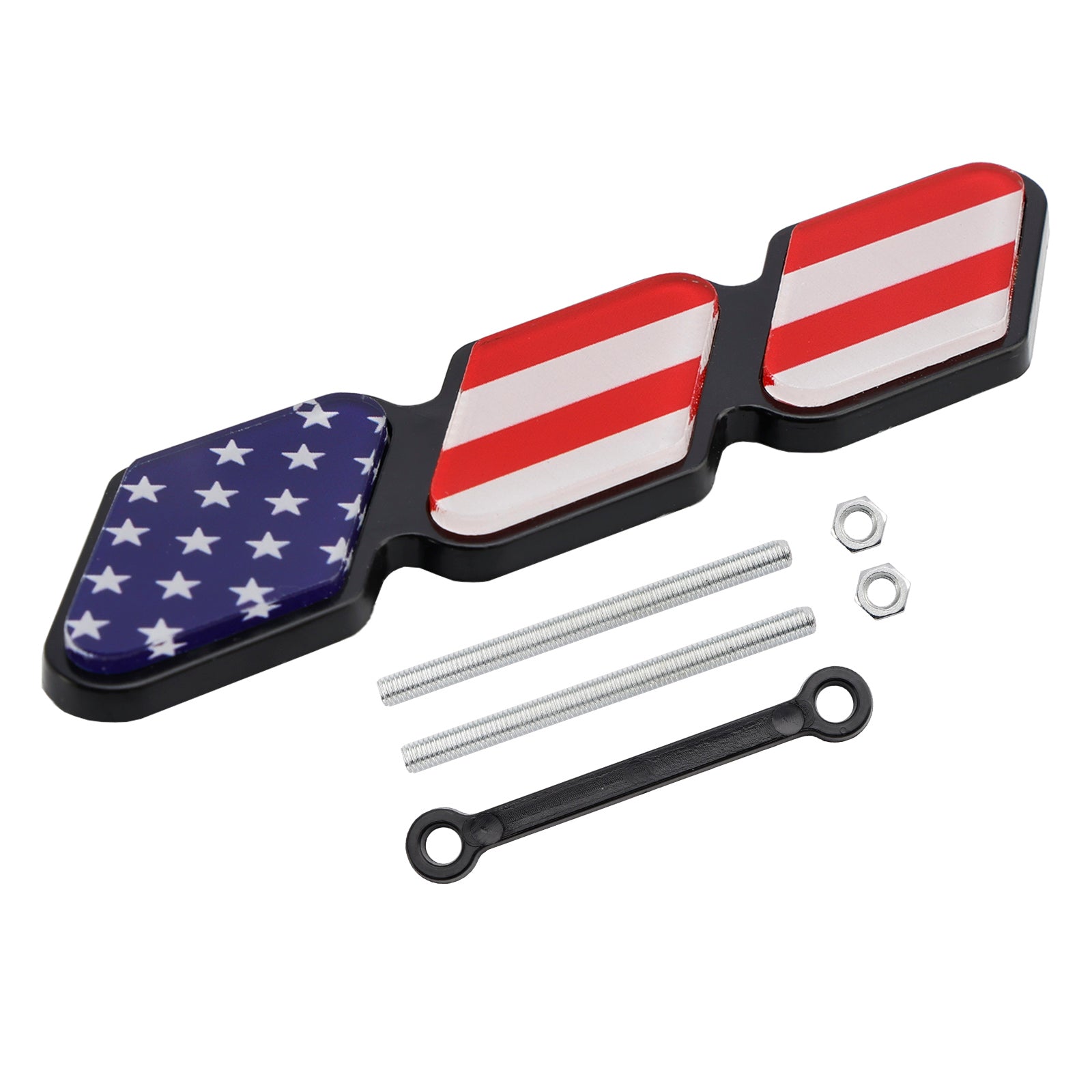 Toyota Tacoma TRD Tundra RAV4용 3색 그릴 배지 엠블럼 자동차 액세서리