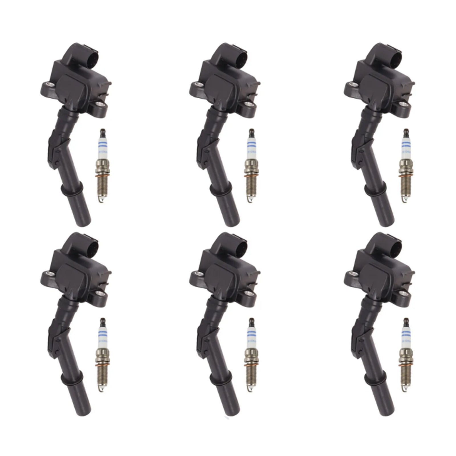 2012-2014 Mercedes-Benz CLS63 AMG V8 5.5L / ML550 V8 4.7L 6x Ignition Coil +Spark Plug UF741