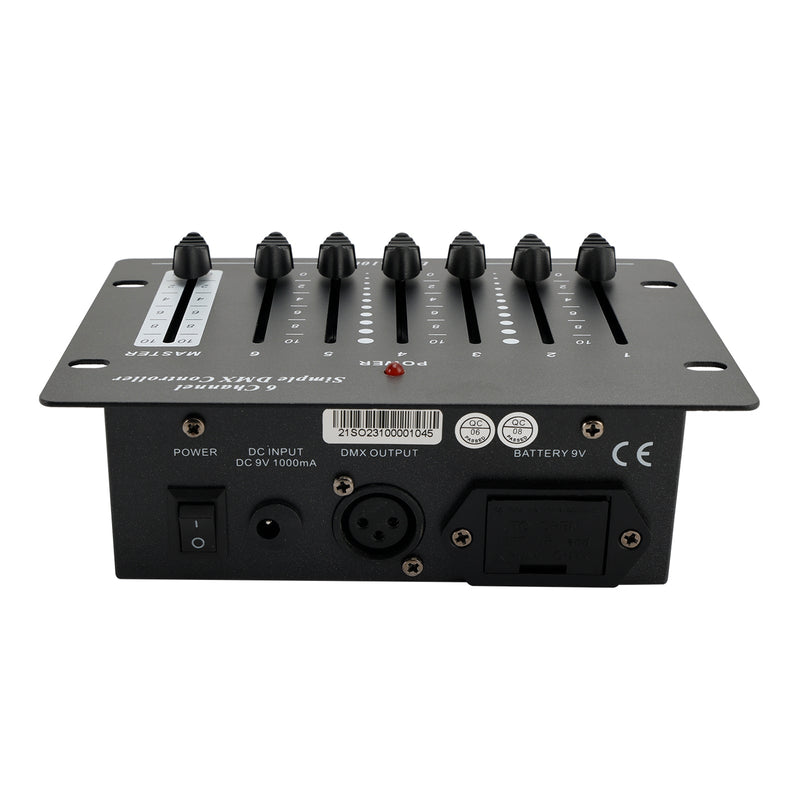 6 Channel Simple DMX Controller DMX Disco Party Console For Stage Club DJ Light