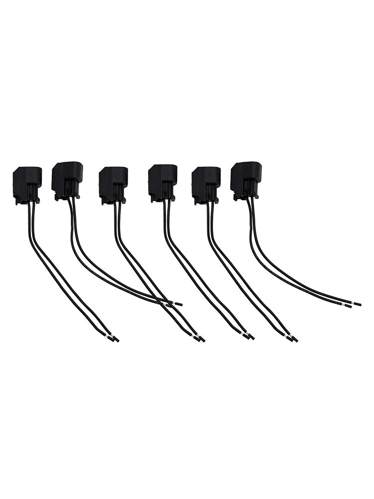 6-EV6 Fuel Injector Connector Plug Clip Pigtail Quick Disconnect Fit Hyundai