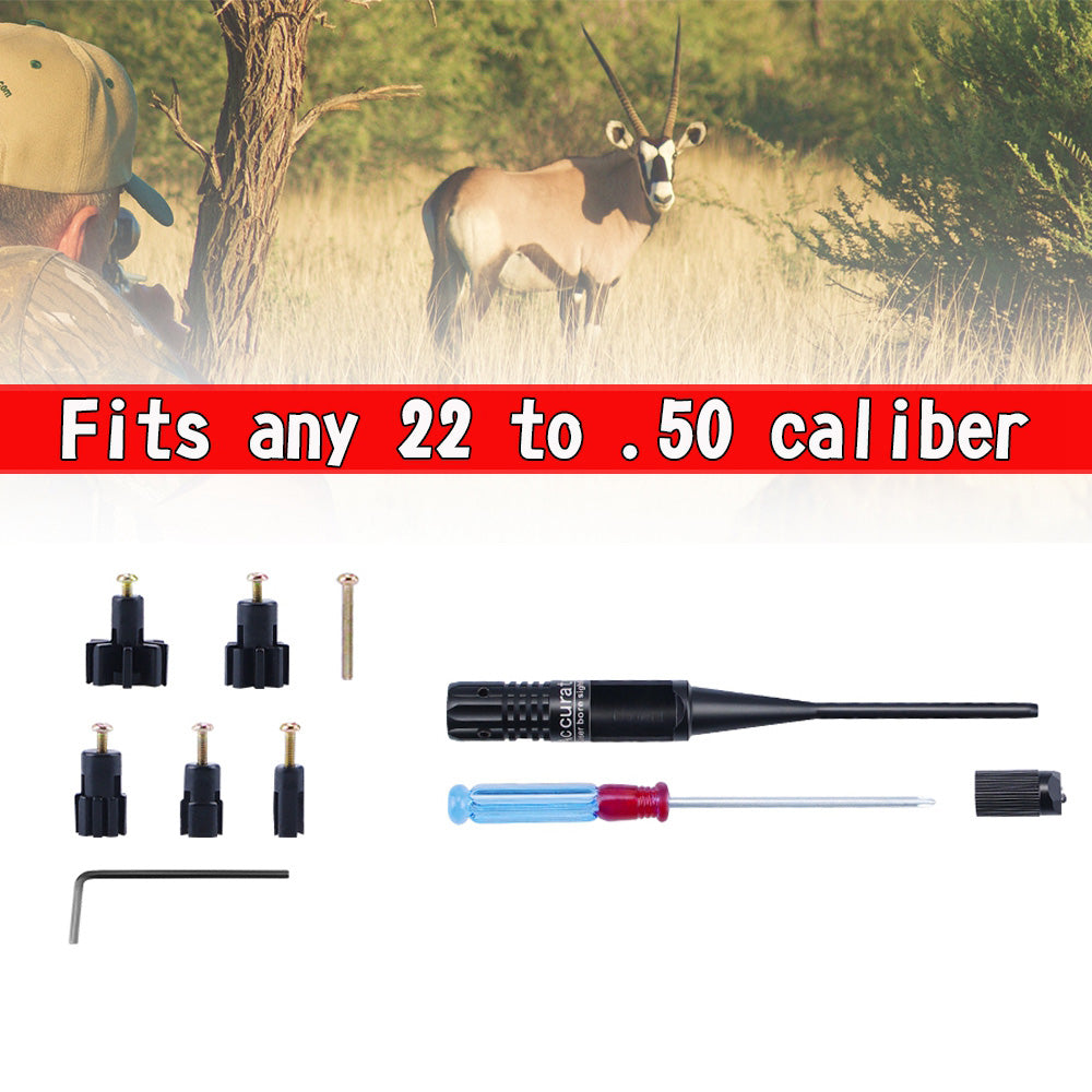 .22 to .50 Laser Calibrator Laser Calibration Pen Red Laser Pointer Bore Sighter