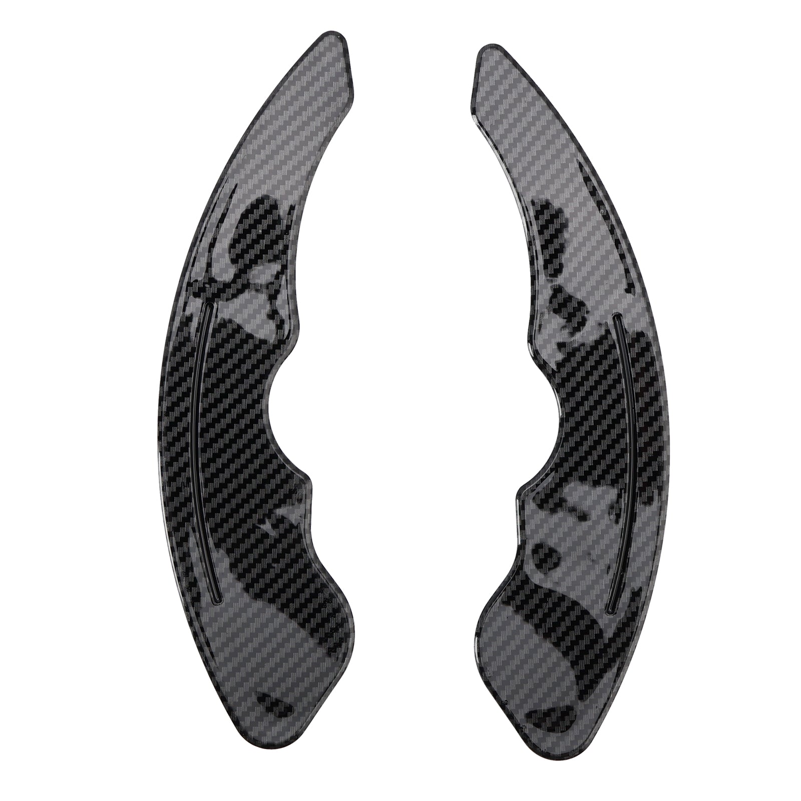 Carbon Look Steering Wheel Paddle Shifter Extension Covers Fit Lexus IS RC NX
