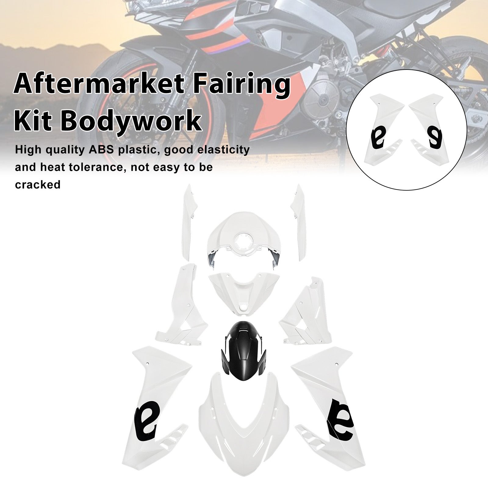 Injection ABS Plastic Bodywork Fairing Kit for Aprilia RS457 2024-2025
