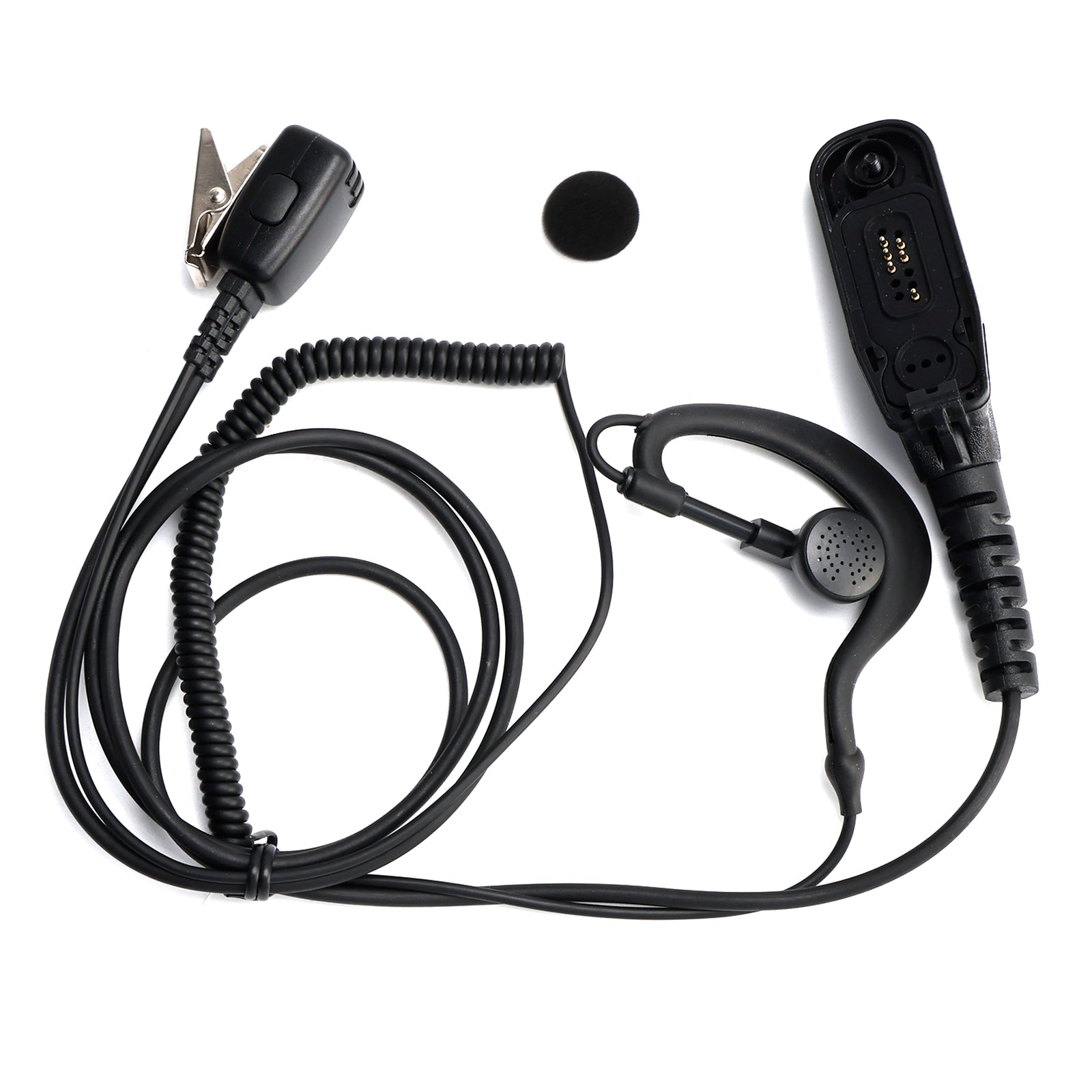 8268-614 Curved Earhook Headset For XPR6380 XiR P8260 DP3600 APX6000 GP328D