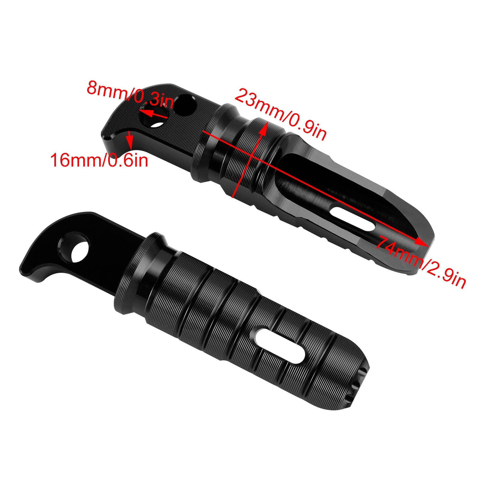 Rear Footrests Foot Peg fit for Yamaha YZF R7 MT07 MT09 Tracer 9/ GT/ GT+ 21-24