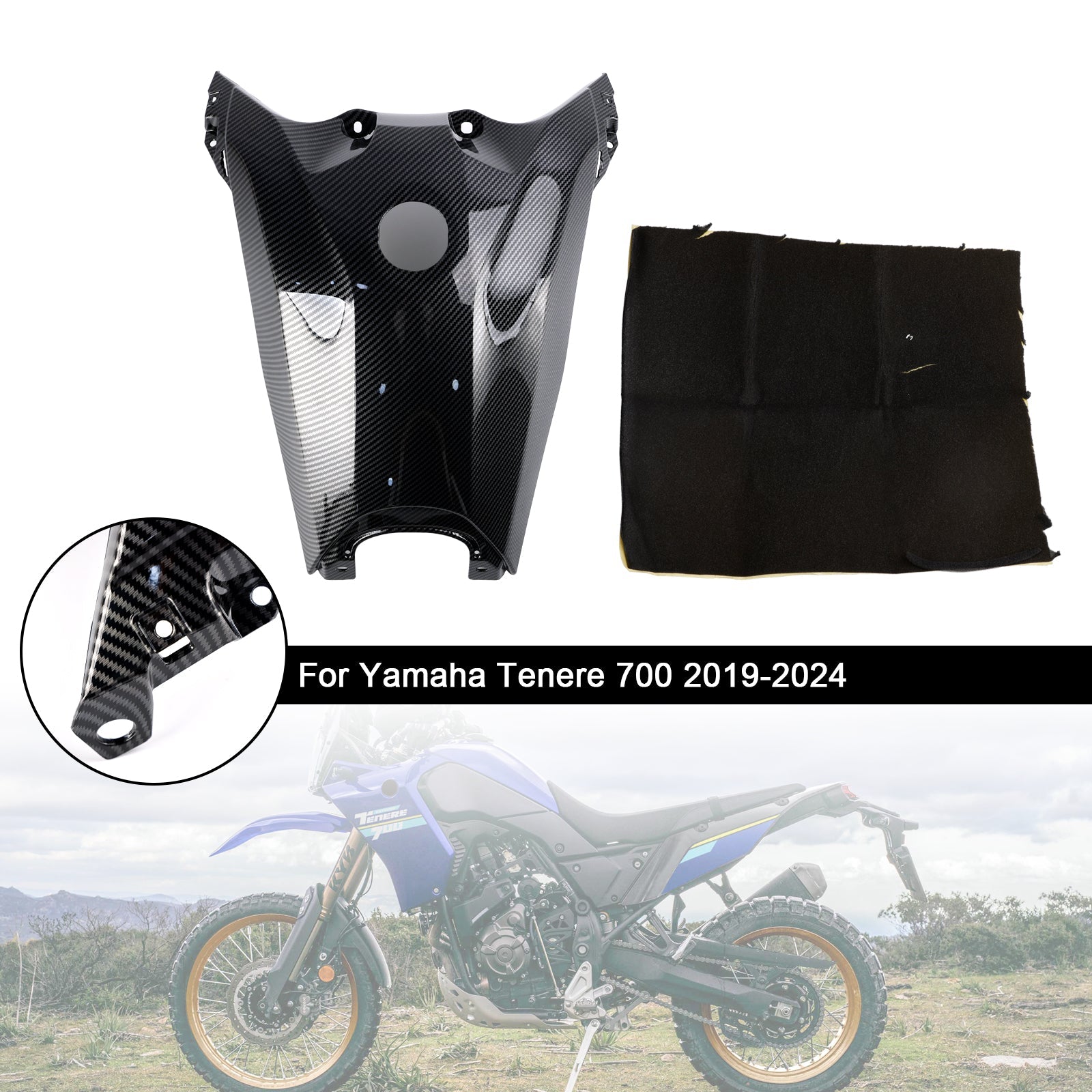 Gas Tank Cover Guard Fairing Protector For Yamaha Tenere 700 2019-2024