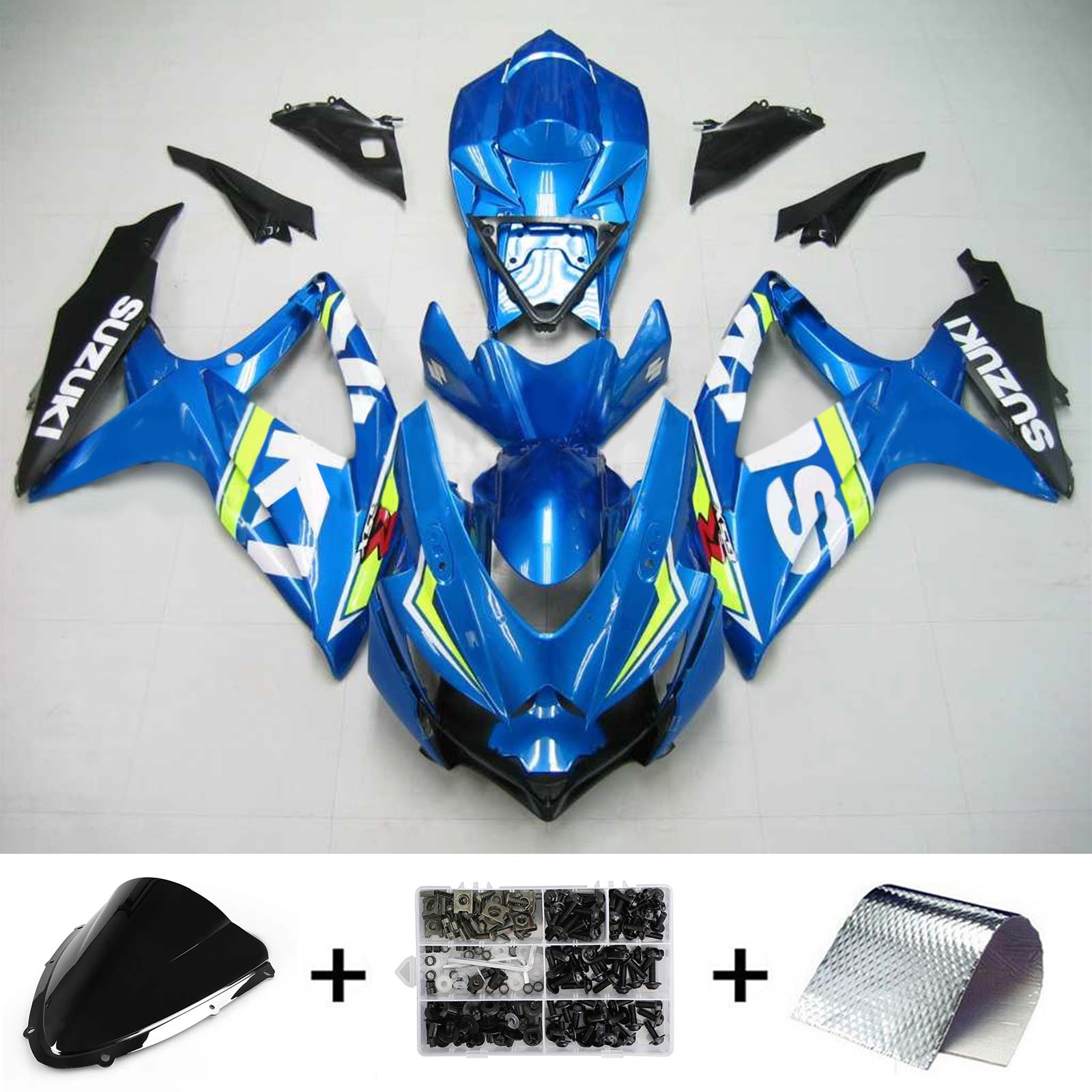 سوزوكي GSXR 600/750 2008-2010 K8 الهدايا المجمعة هيكل السيارة البلاستيك ABS