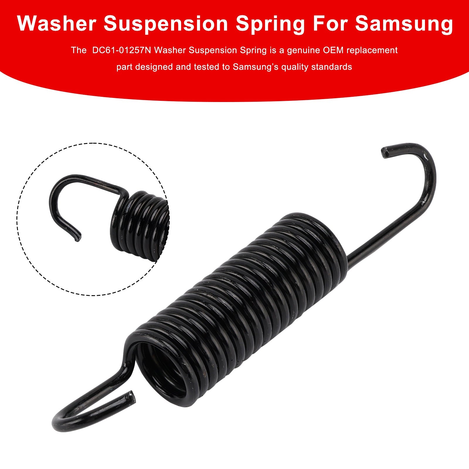 1PC DC61-01257N Washer Suspension Spring For Samsung Replaces 592-49396 592-49474