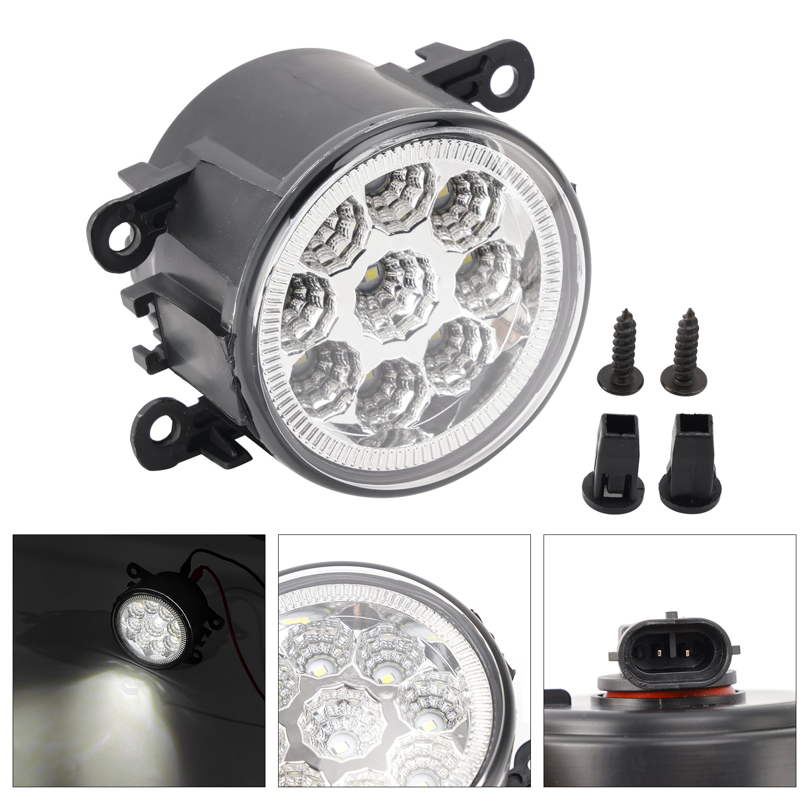 9 LED Daytime Running Fog Lights For Ford Focus Fiesta C-Max 84501AJ00A