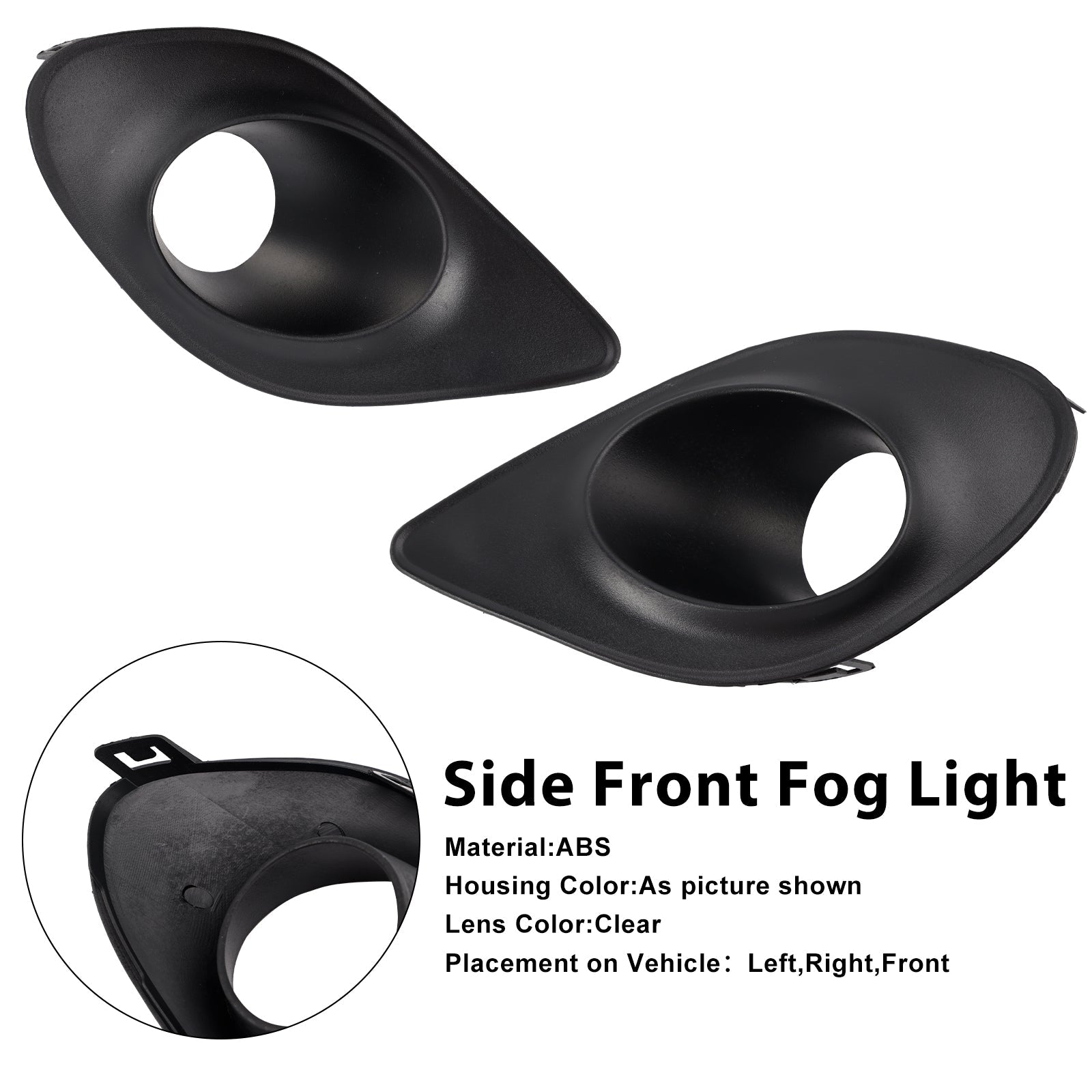 Pair Fog Light Bezel For Dodge Charger 2015-2022 68280428AA