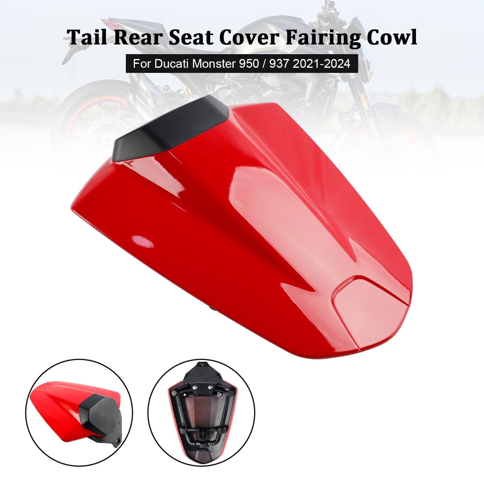 Tail Rear Seat Cover Fairing Cowl For Ducati Monster 950 937 2021-2024