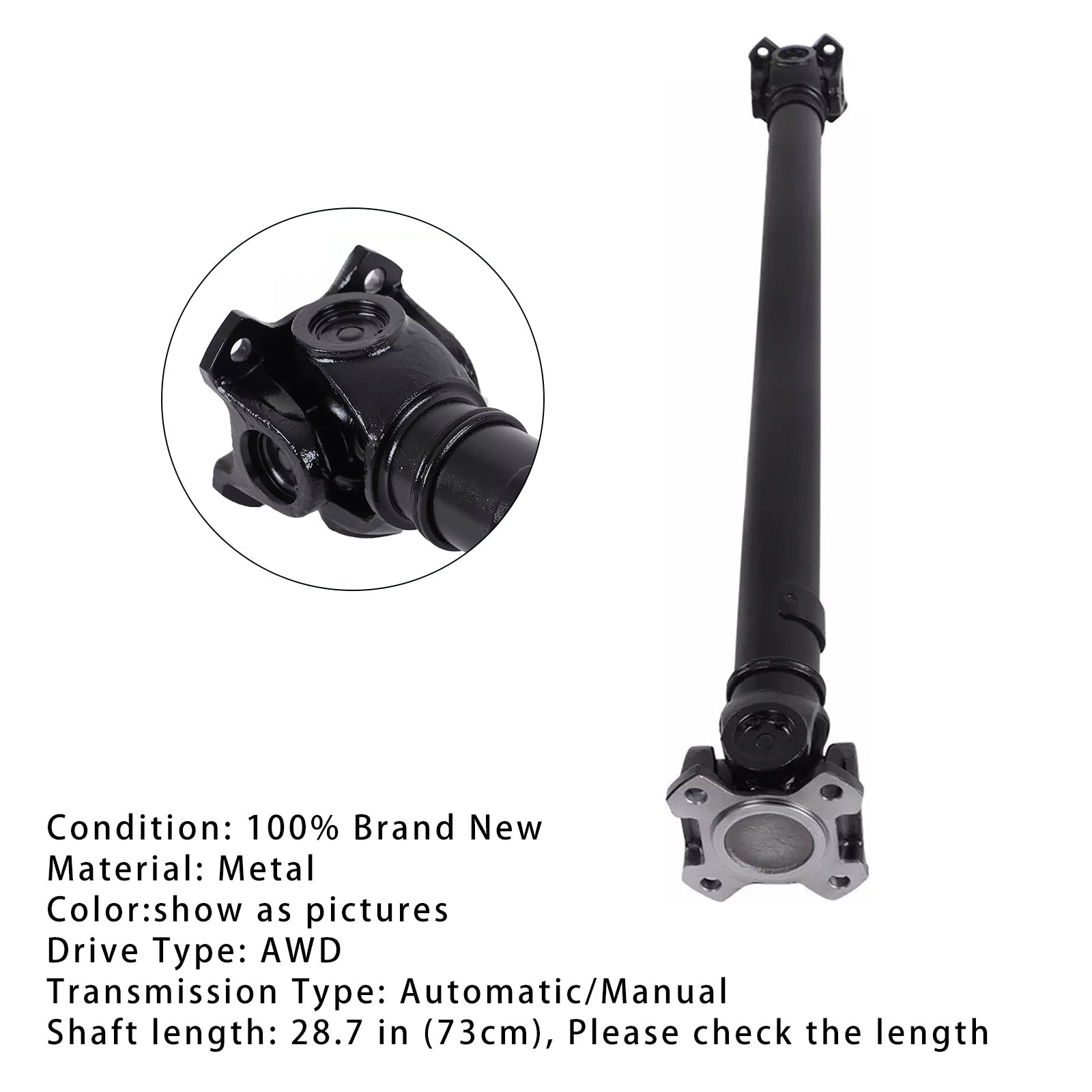 2005-2006 BMW 330xi Automatic Trans; AWD Front Drive Shaft 26207529294 26207629987