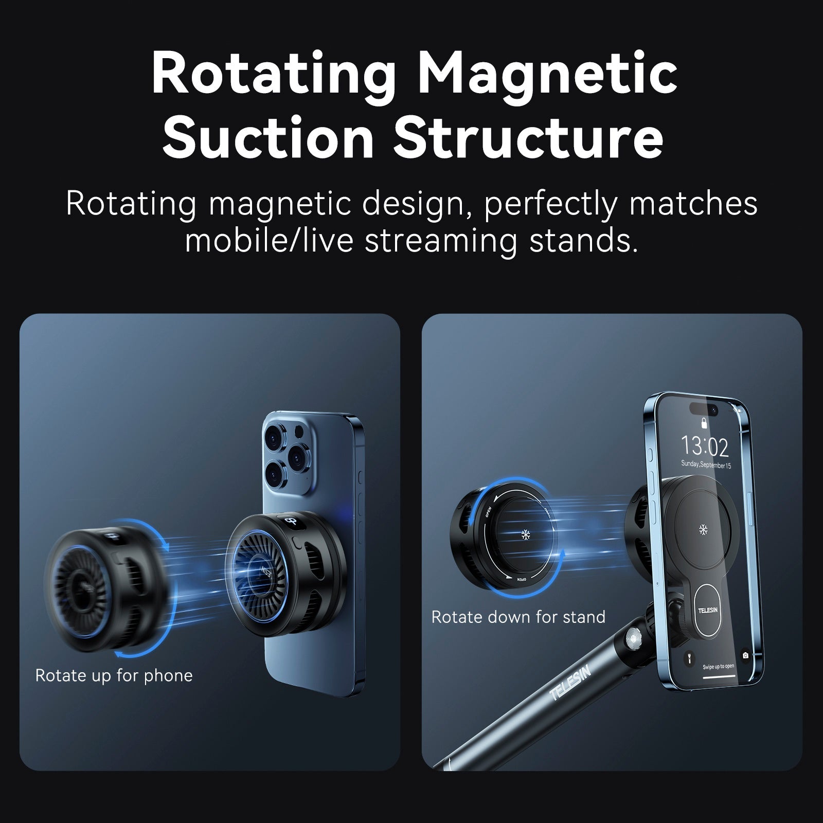 Mobile Phone Live Broadcast Wireless Charging Radiator Semiconductor Magnetic