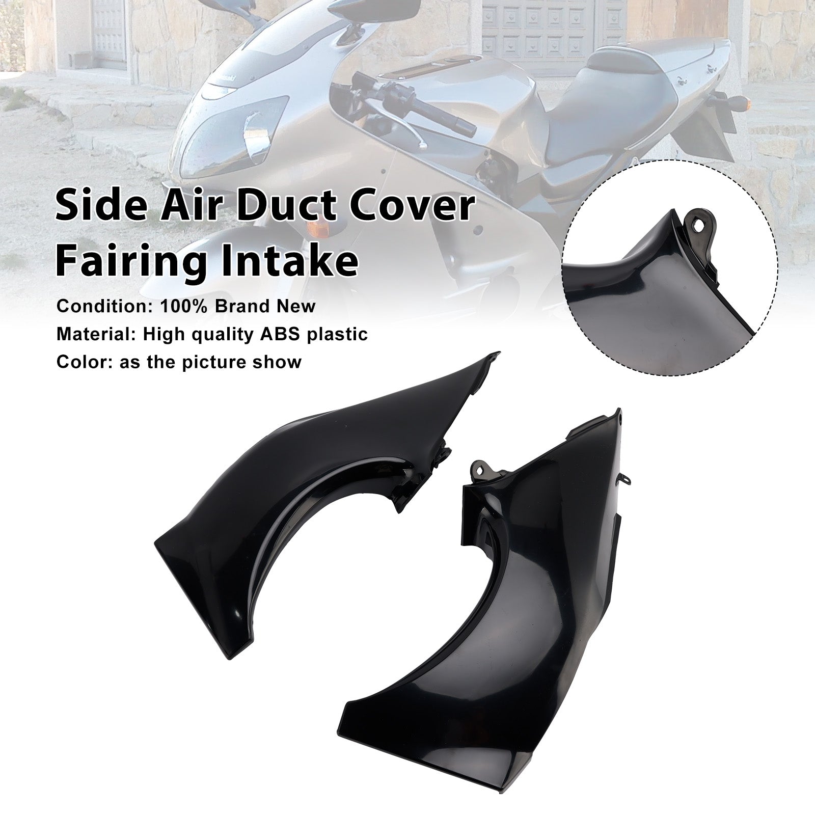 2000 2001  Kawasaki ZX12R Side Air Duct Cover Fairing Intake