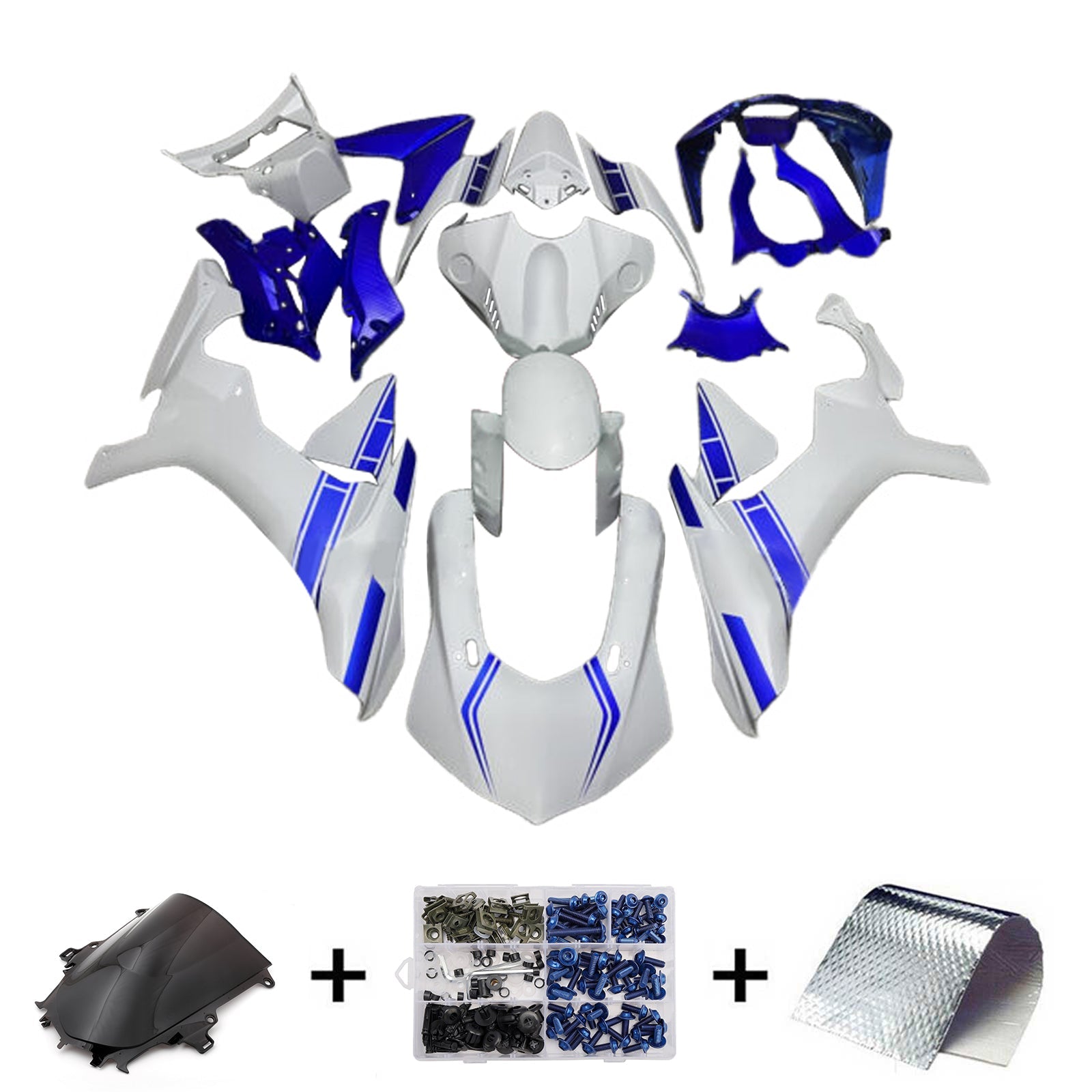 Injection Fairing Kit Bodywork Plastic ABS For Yamaha YZFR1 YZF-R1 2015-2019