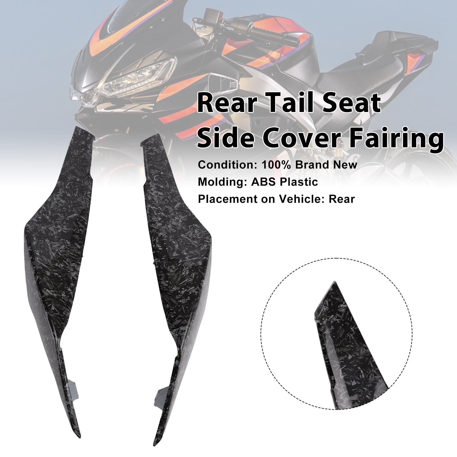 2024-2025 Aprilia RS457 RS 457 Rear Tail Seat Side Cover Fairing