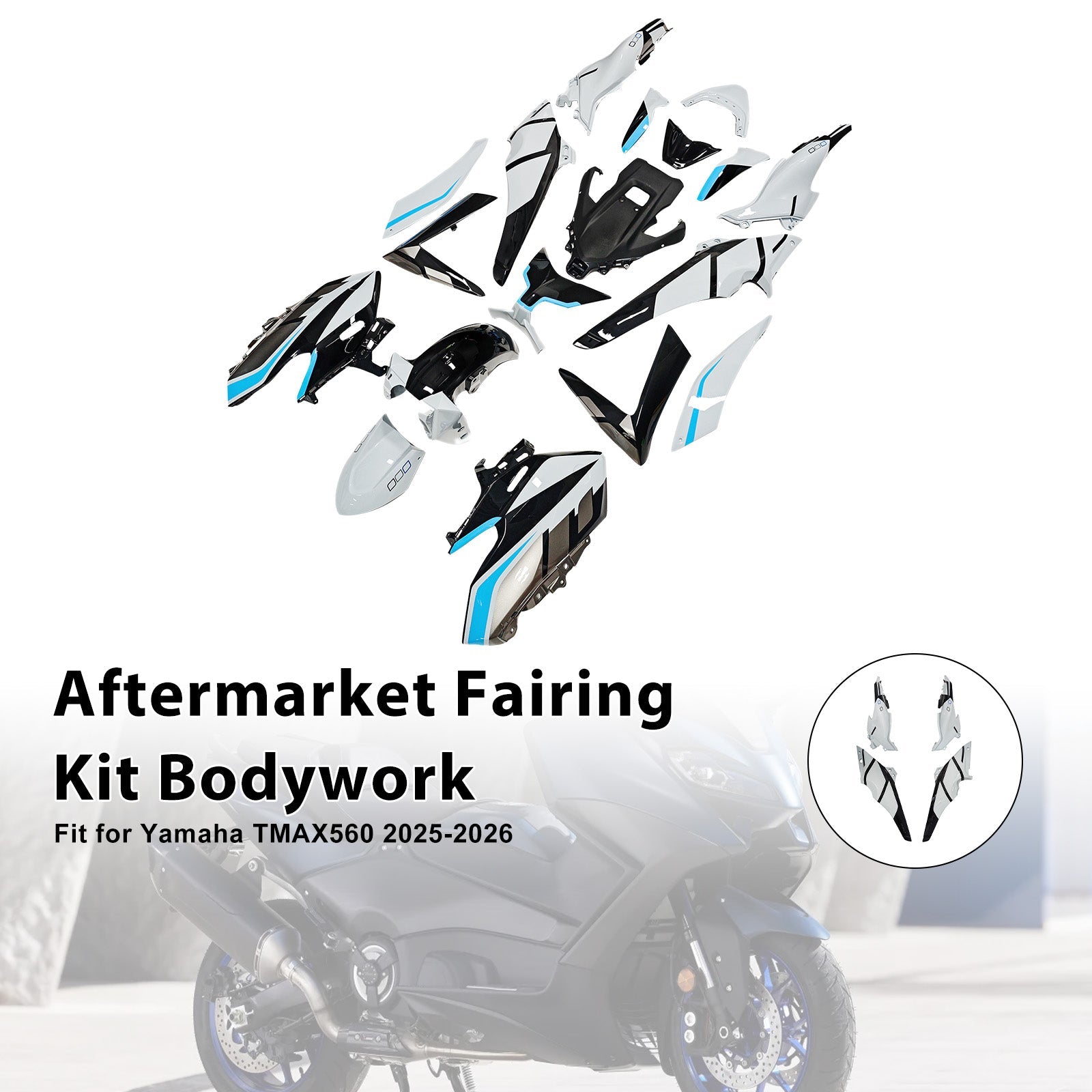2025-2026 for Yamaha TMAX560 Injection Bodywork Fairing Kit