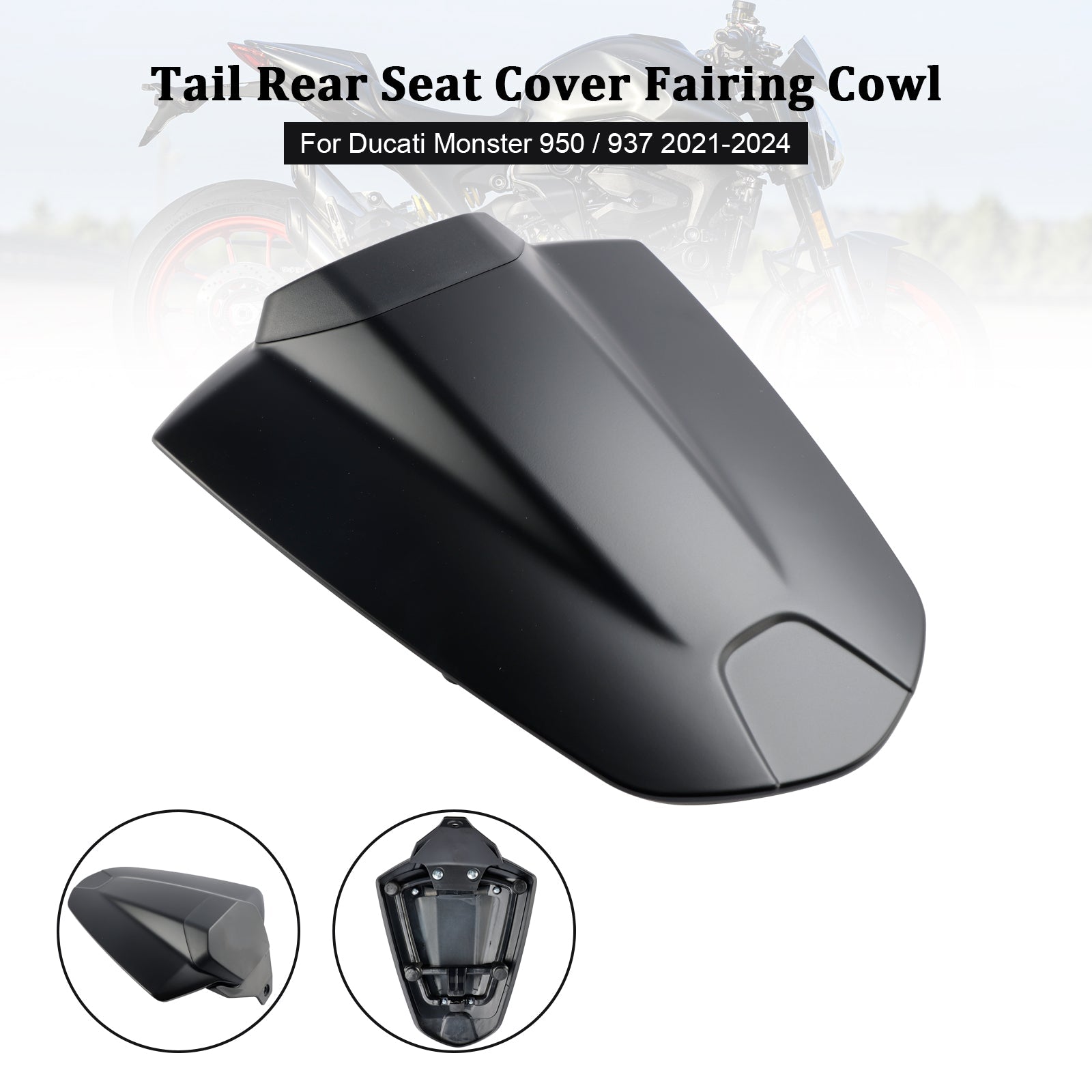 Tail Rear Seat Cover Fairing Cowl For Ducati Monster 950 937 2021-2024