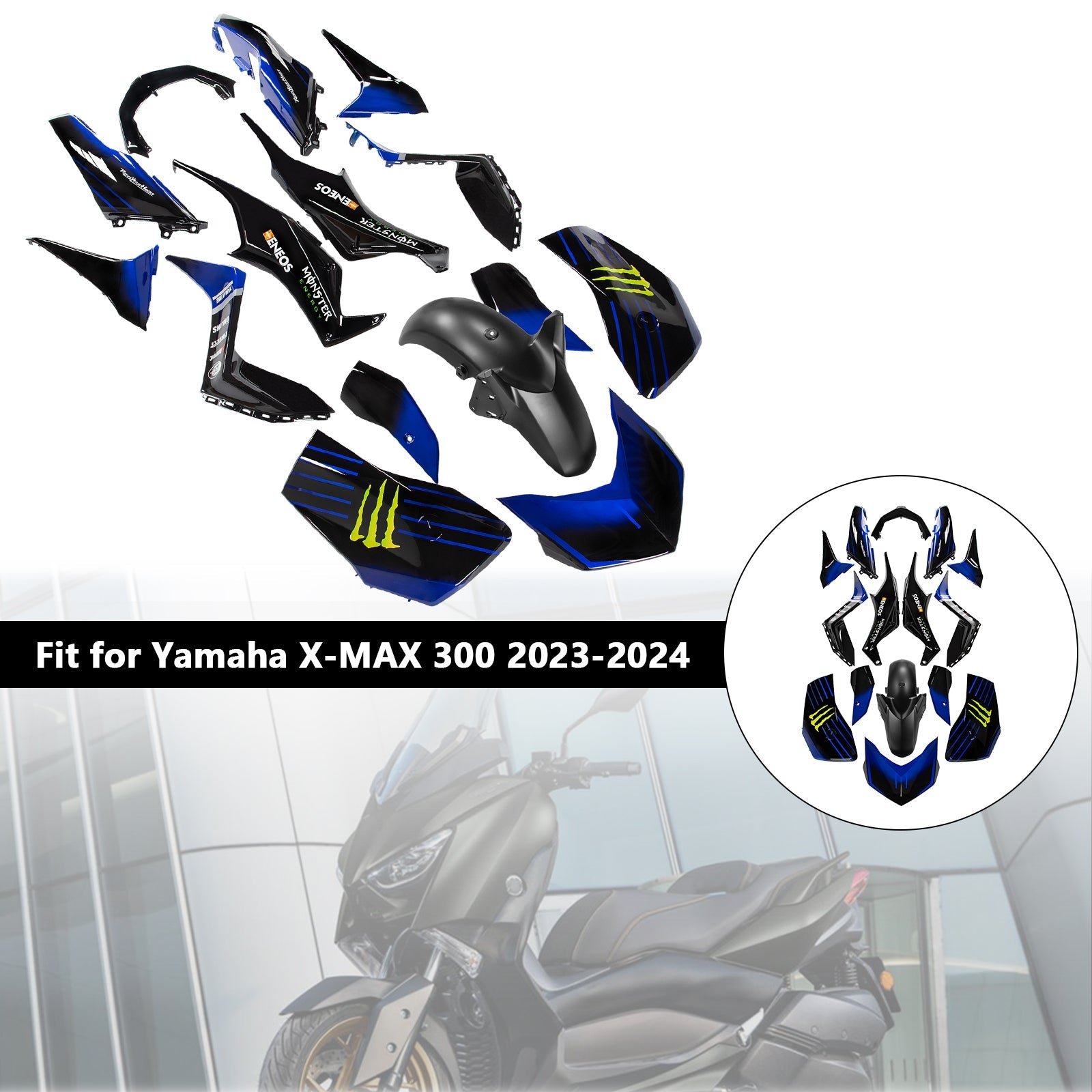 Yamaha X-MAX 300 XMAX 2023-2024 Fairing Kit