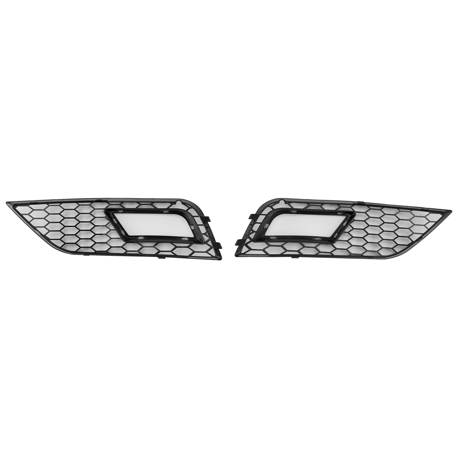 2013-2015 Audi A4 B8.5 Black Honeycomb Fog Light Cover Standard Bumper