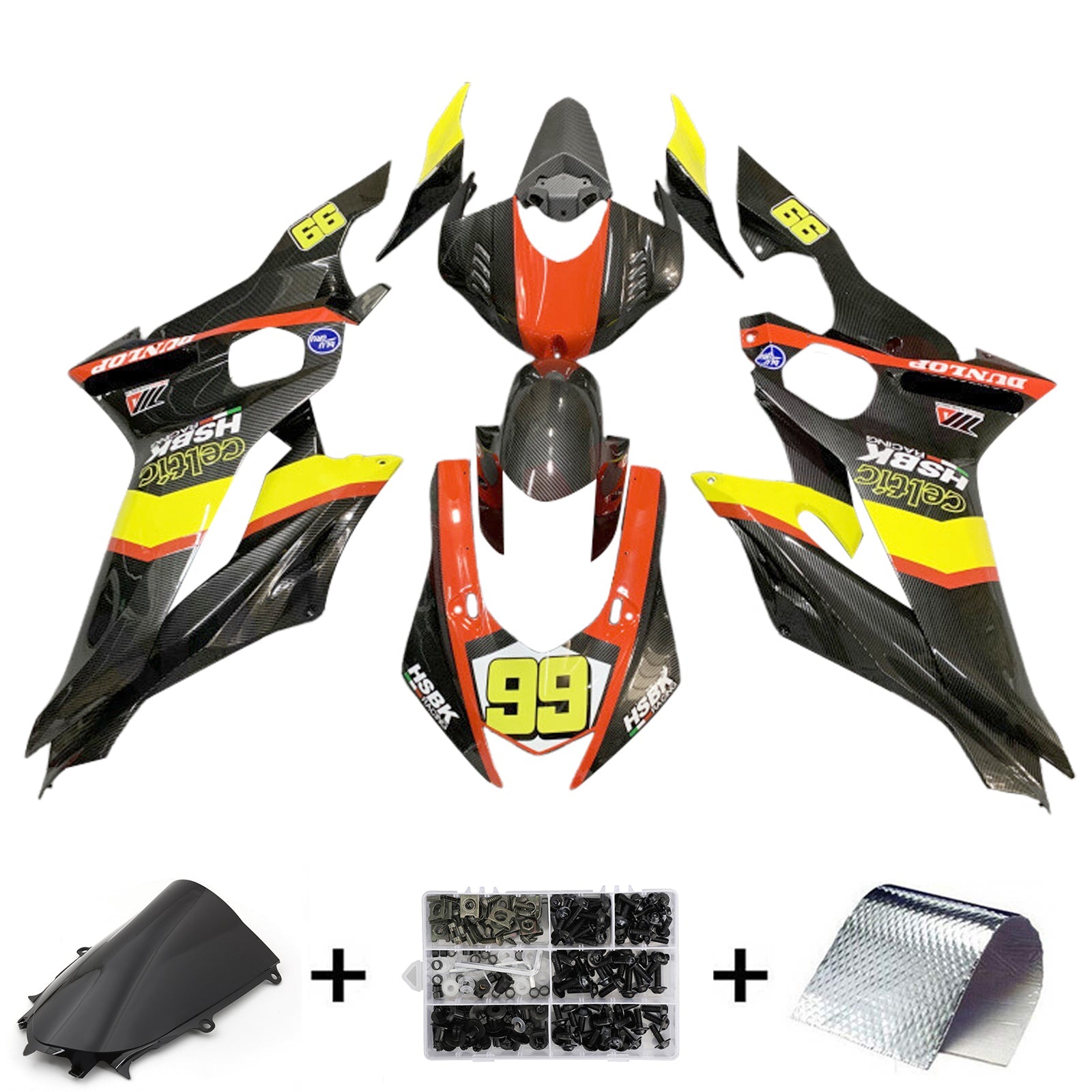 Yamaha YZF-R6 2017-2023 Fairing Kit Bodywork Plastic ABS