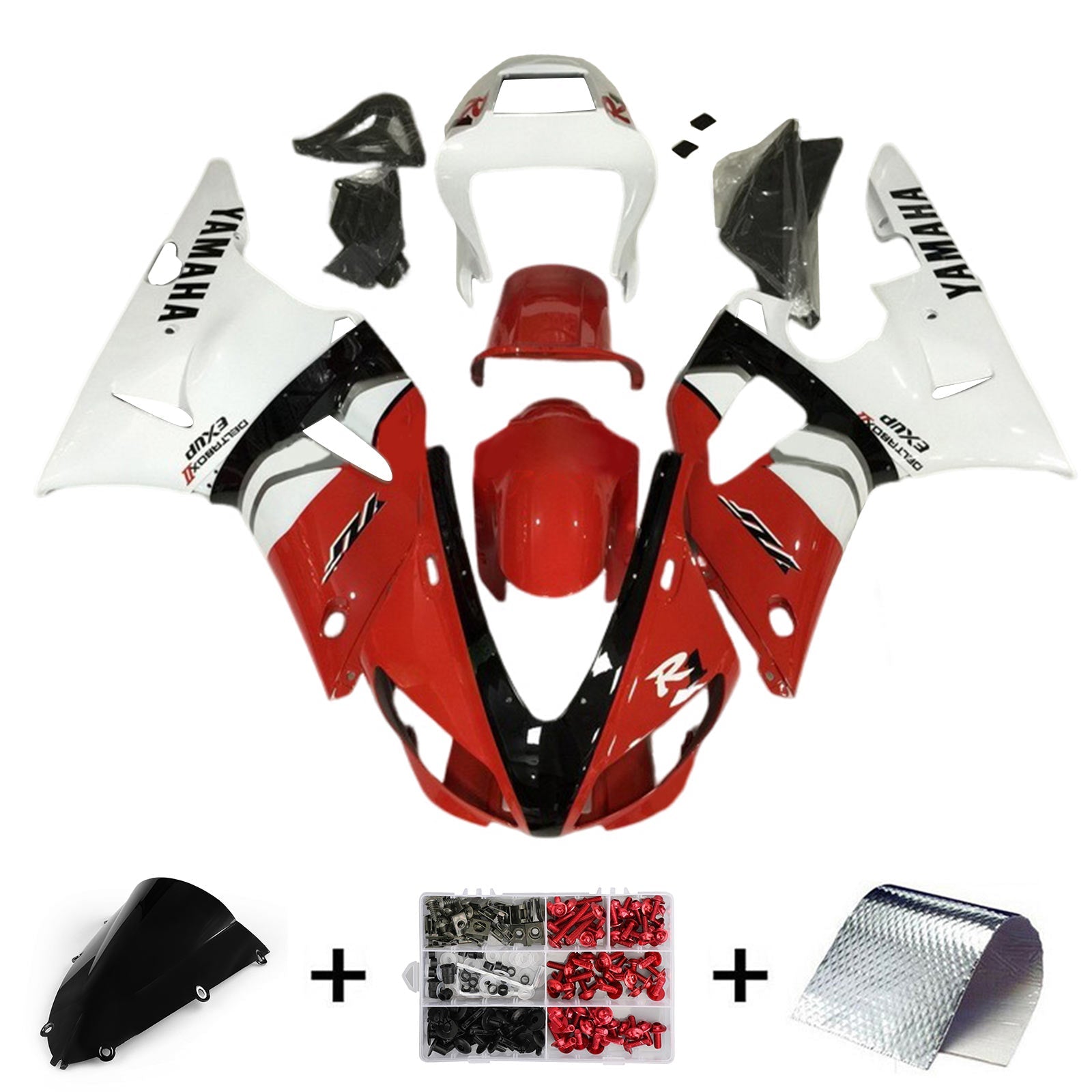 ياماها YZF-R1 1998-1999 Fairing Kit هيكل السيارة بلاستيك ABS