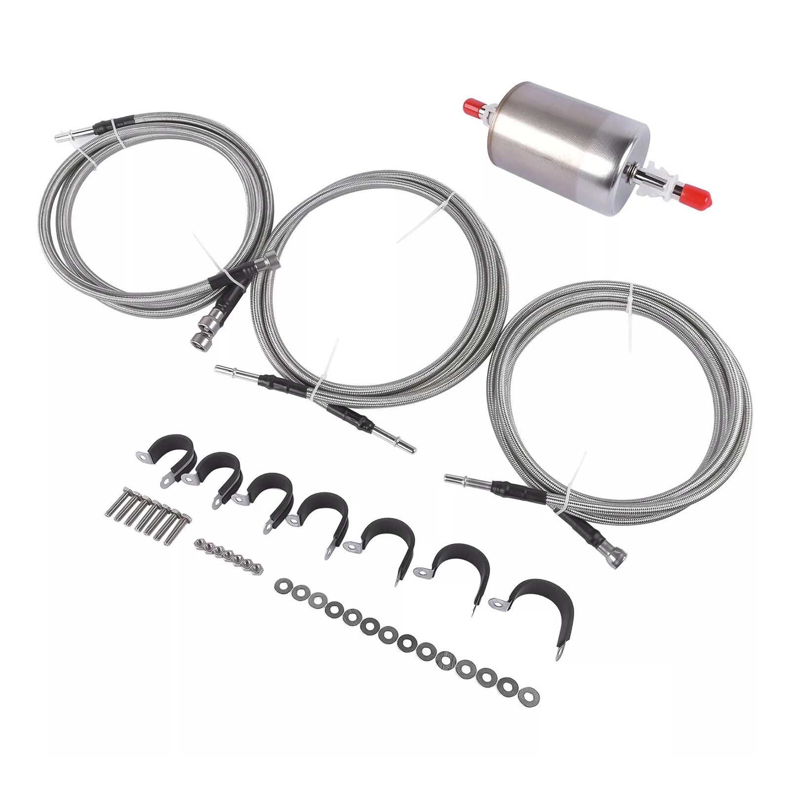 Stainless Steel Braided Fuel Lines Kit 819-840 Quick Fix For 1999-2003 Chevy