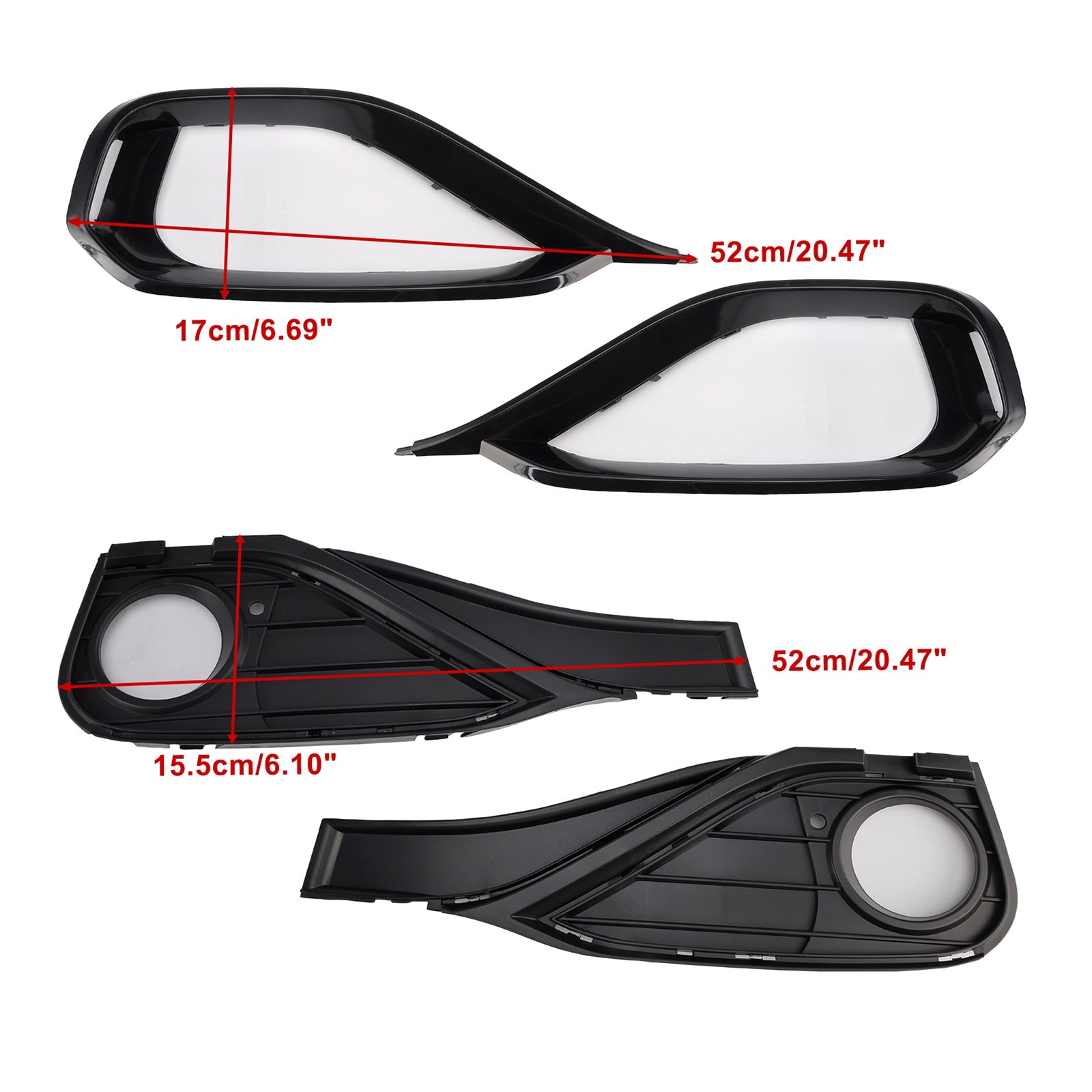 Fog Lamp Light Cover Insert Grill Grille 51117294831 Fit BMW F32 F33 F36 418D