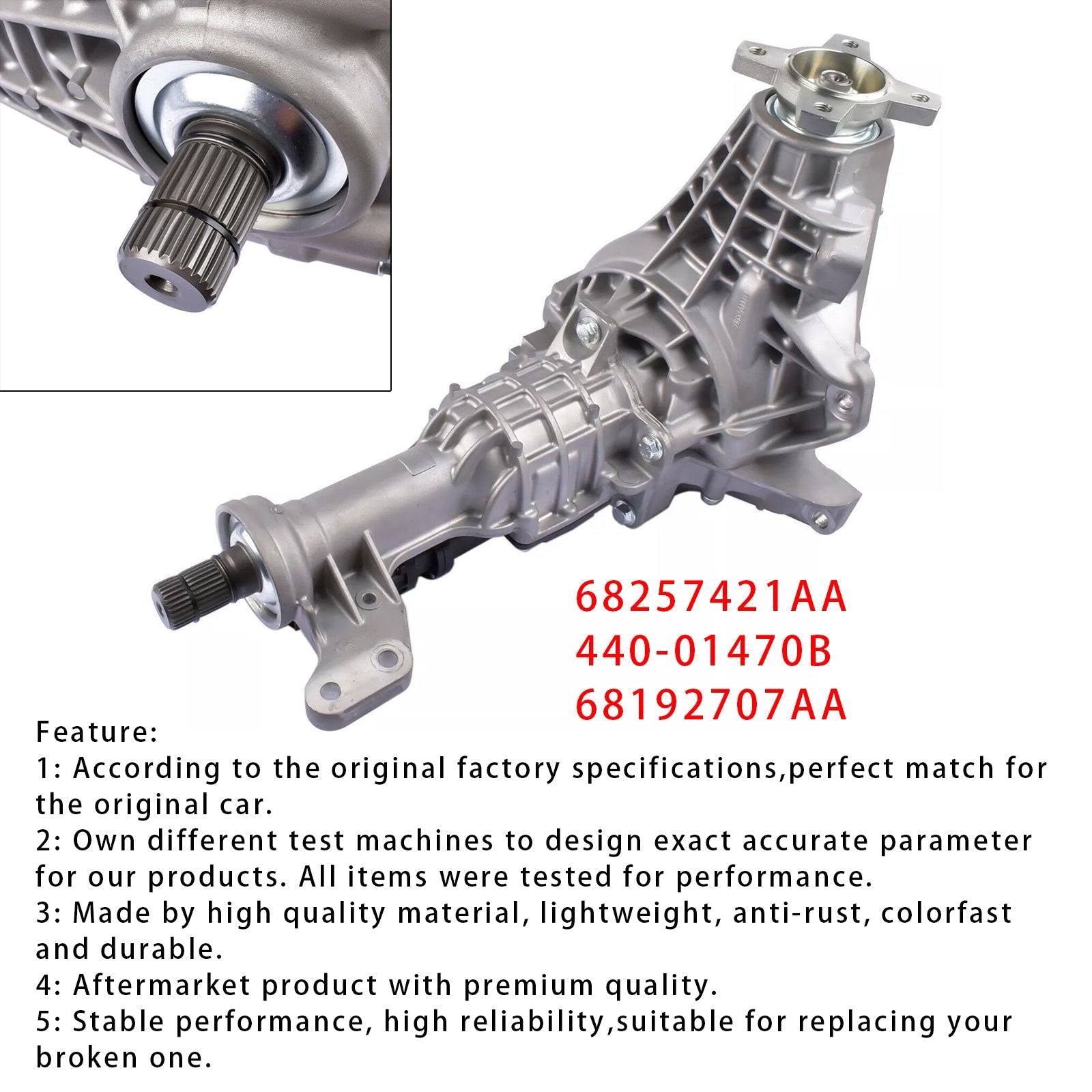 2013-2020 Ram 1500 Cab Pickup Front Differential 3.55 Ratio 68257421AA 68192707