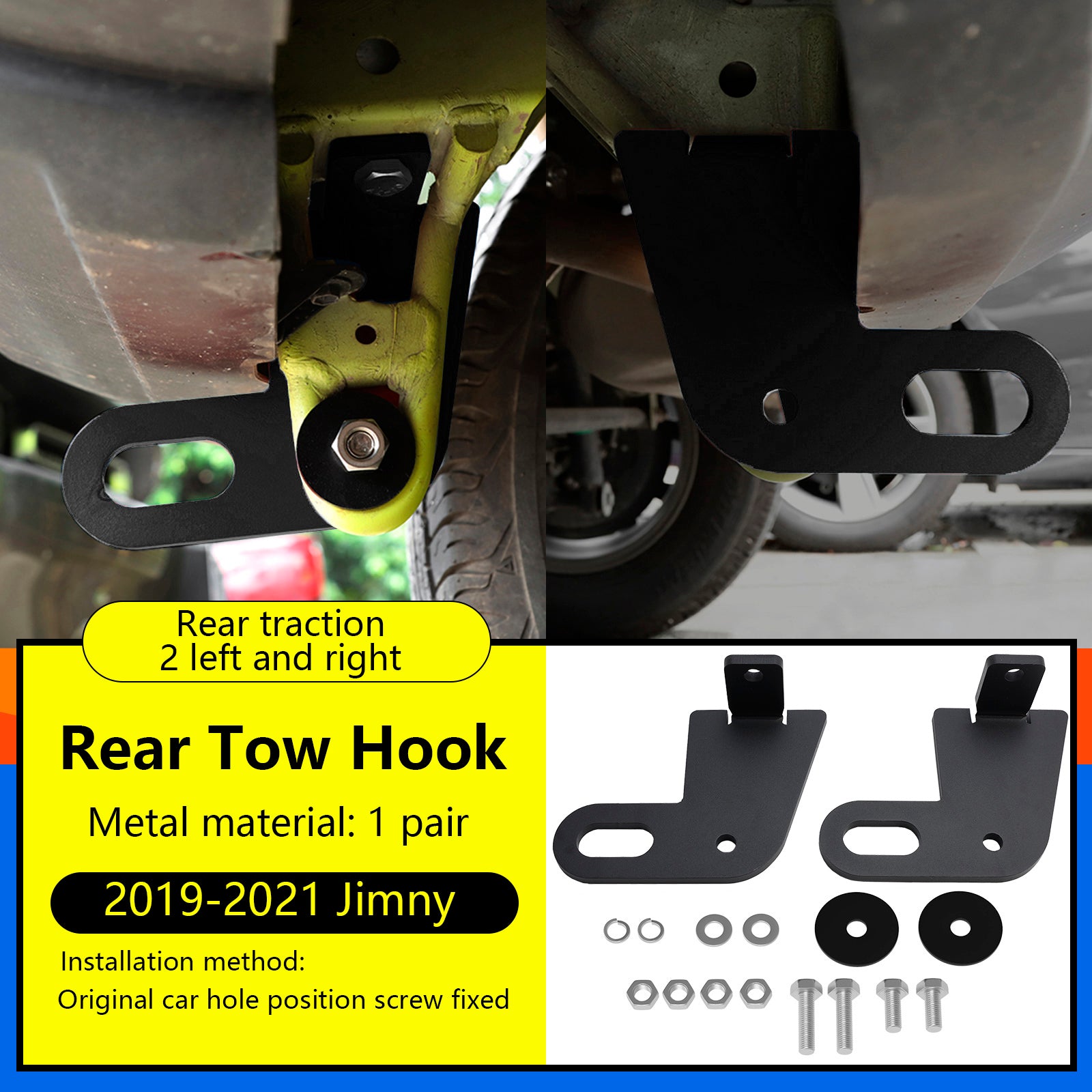 2019-2023 Suzuki Jimny JB64W JB74 2PCS Rear Left & Right Trailer Hitch