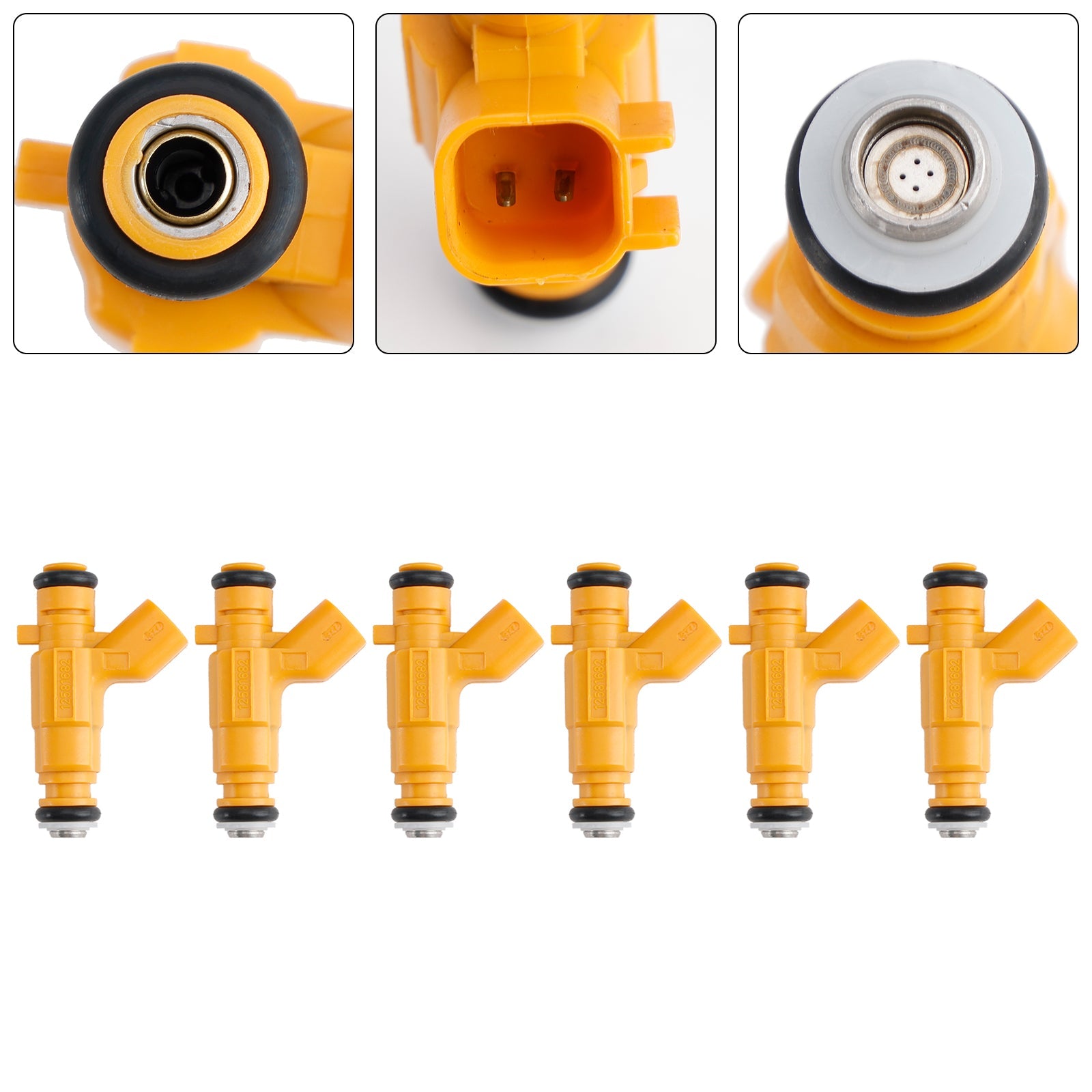 6PCS Fuel Injector 0280156129 Fit Vauxhall Vectra Fit Saab 9-3 2.8L 12581682