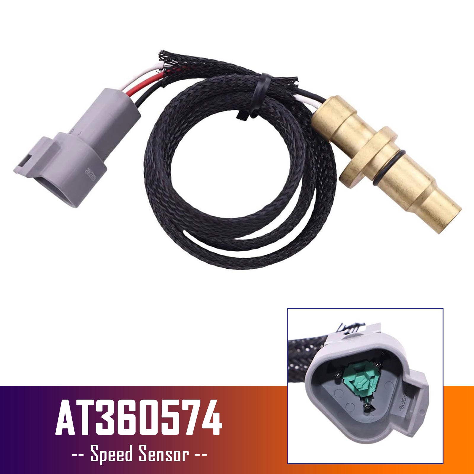 Speed Sensor AT360574 for John Deere 450J 450K 550J 650J 605C 605K 700J 850J