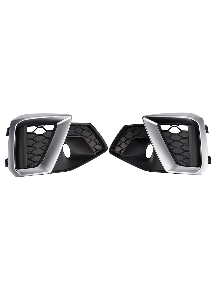 2020-2024 Audi A4 B9.5 S-Line Silver Front Bumper Lower Fog Grille Cover
