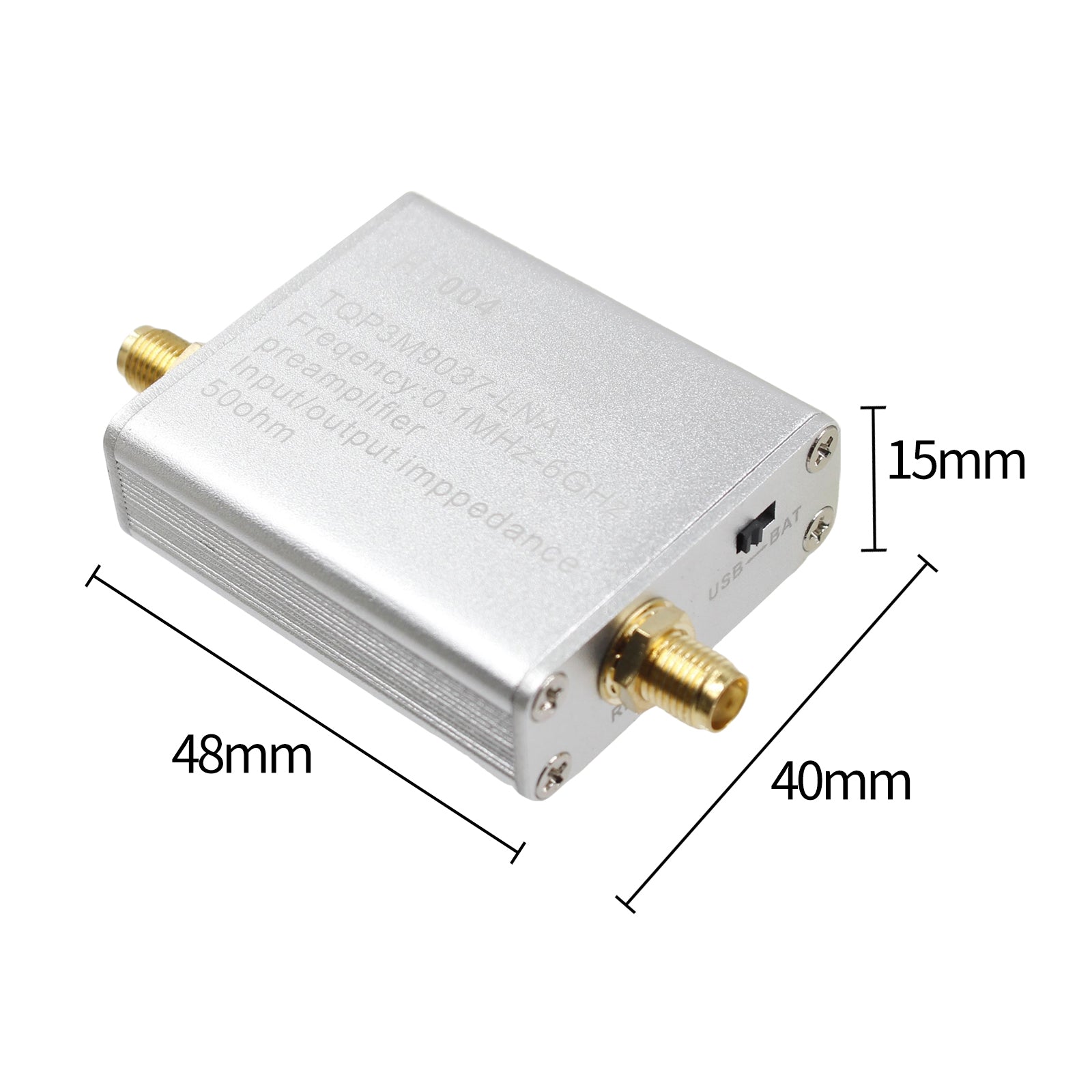 100K-6GHz HT004 Full Band Low Noise Amplifier 20dB High Gain Power Preamplifier