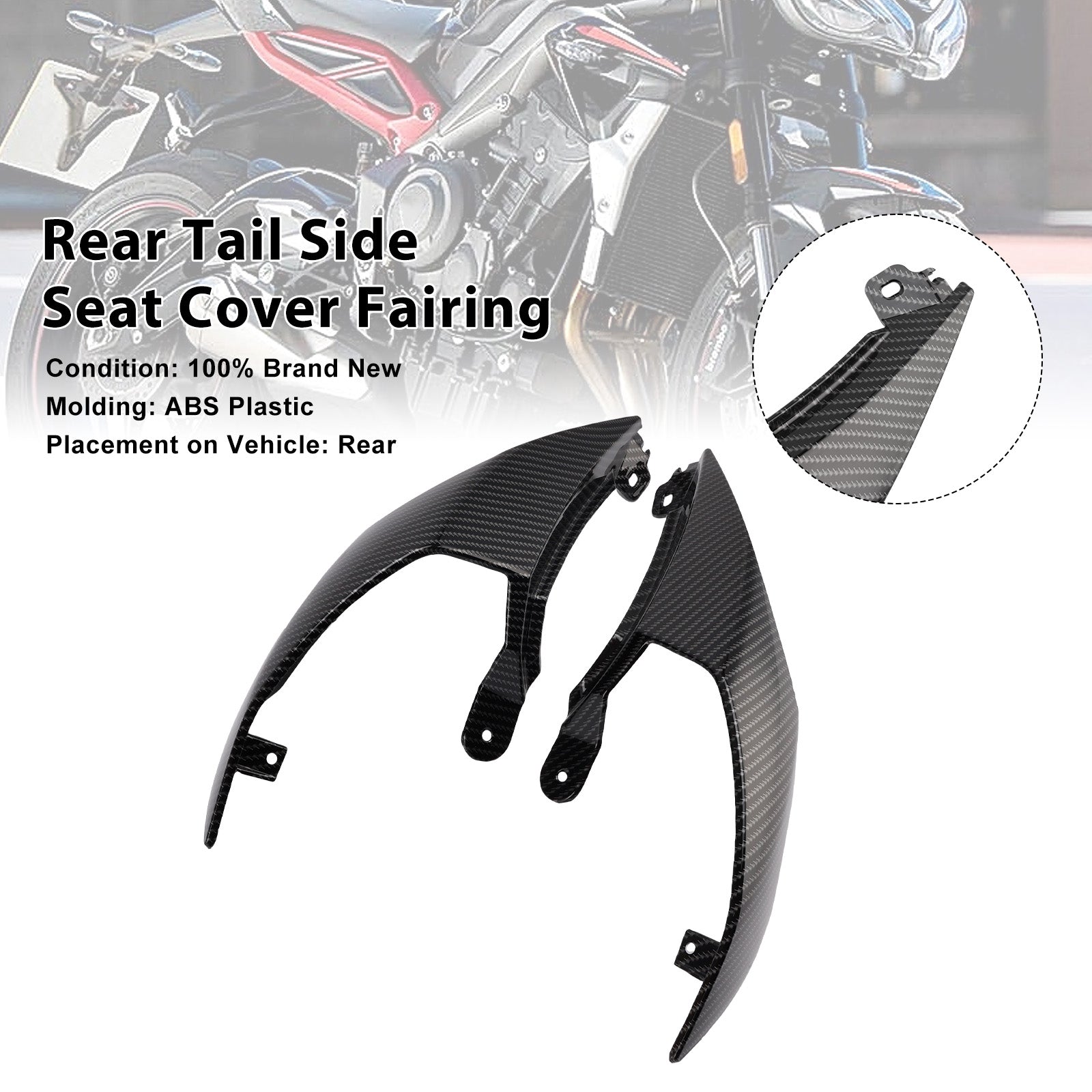 2020-2025 Street Triple 765 R RS Rear Tail Side Seat Cover Fairing