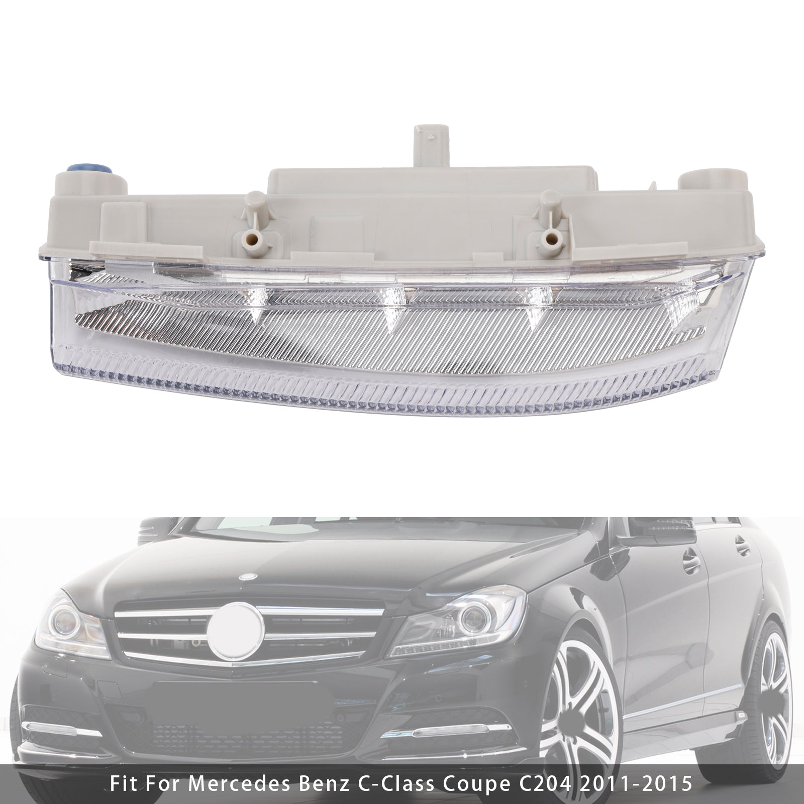 LED Daytime Running Left Fog Lights For Mercedes Benz W204 S204 W212 2007-2014