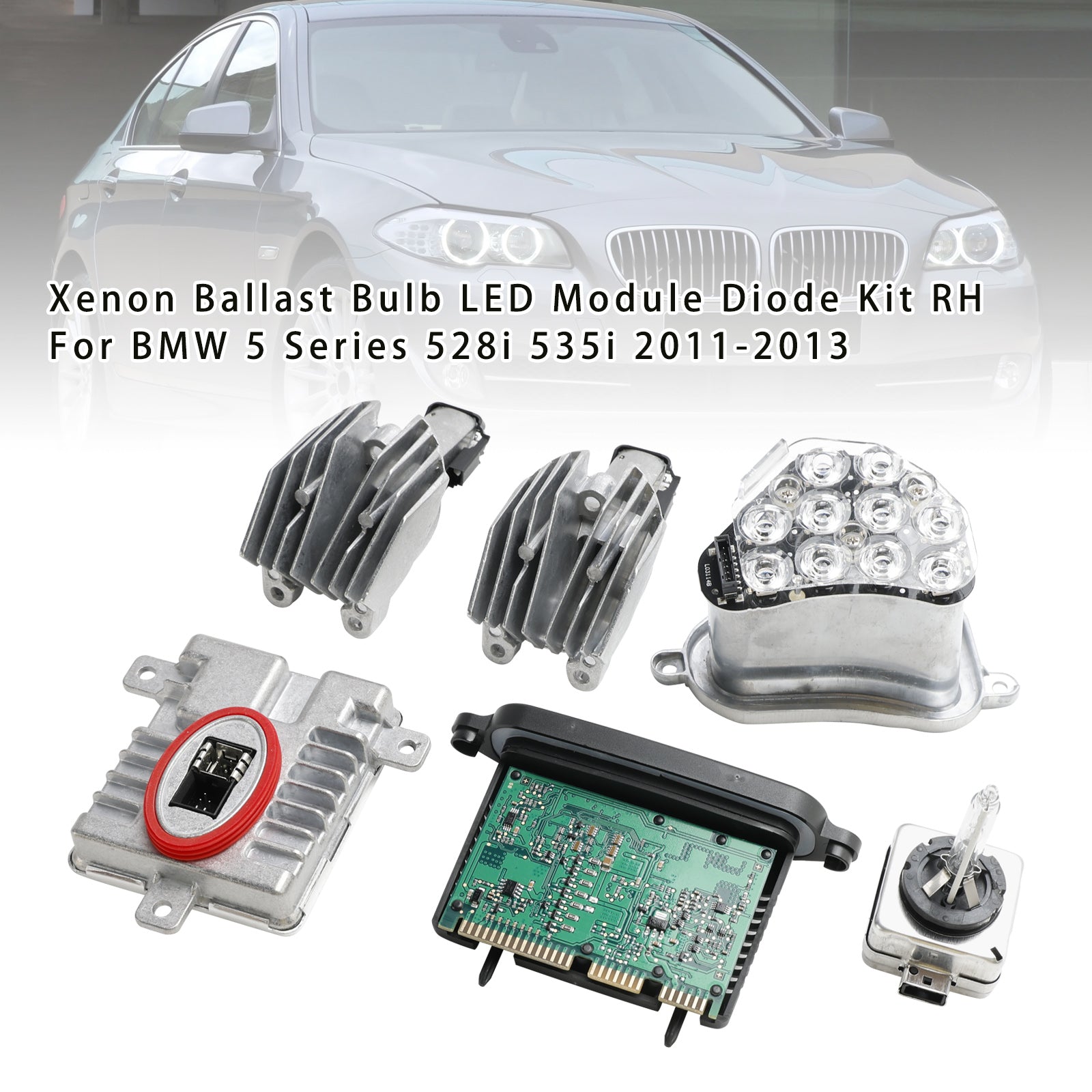 2013 BMW M5 Xenon Ballast Bulb LED Module Diode Kit RH