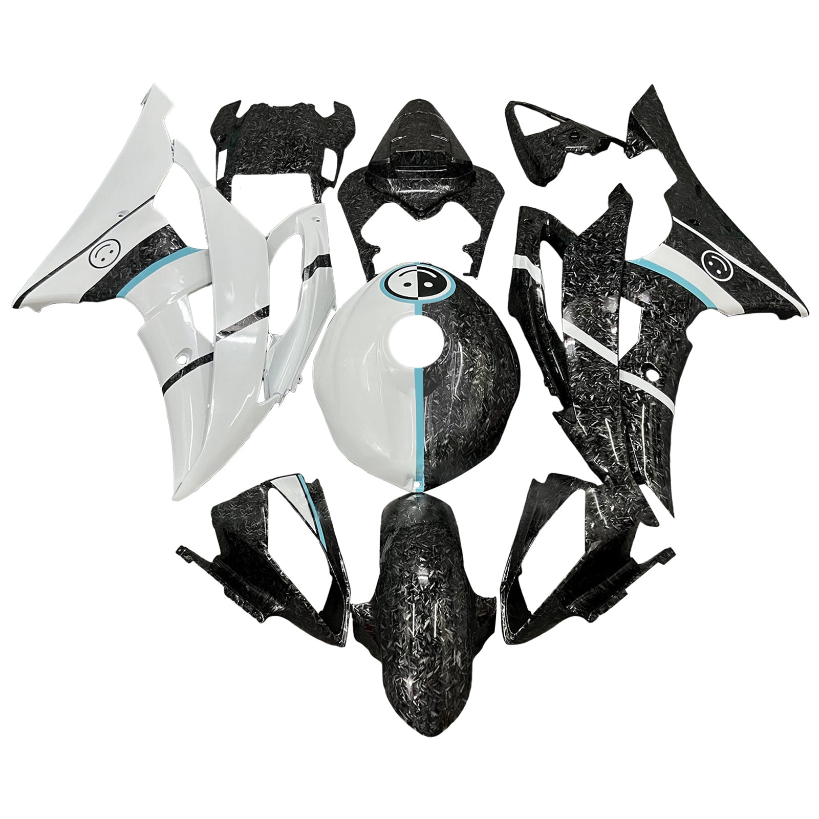 Injection Fairing Kit Bodywork Plastic ABS For Yamaha YZFR6 YZF-R6 2008-2016