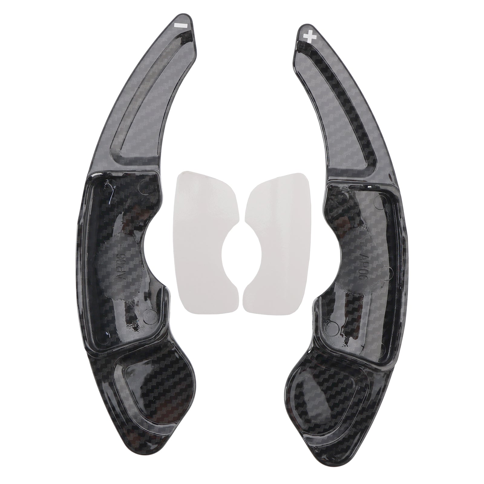 Carbon Look Steering Wheel Paddle Shifter Extension Covers Fit Lexus IS RC NX