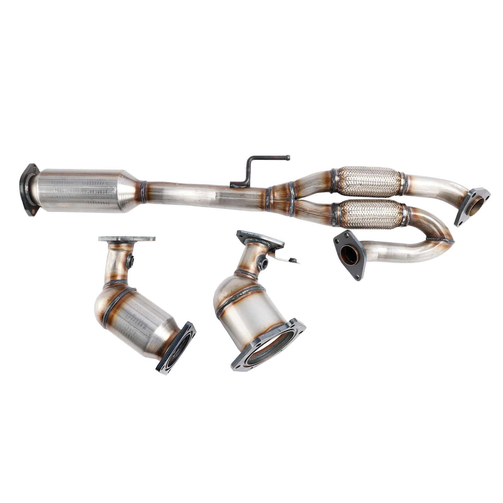 All Three Catalytic Converter Flex Y-Pipe Fits For Nissan Maxima 3.5L 2009-2014